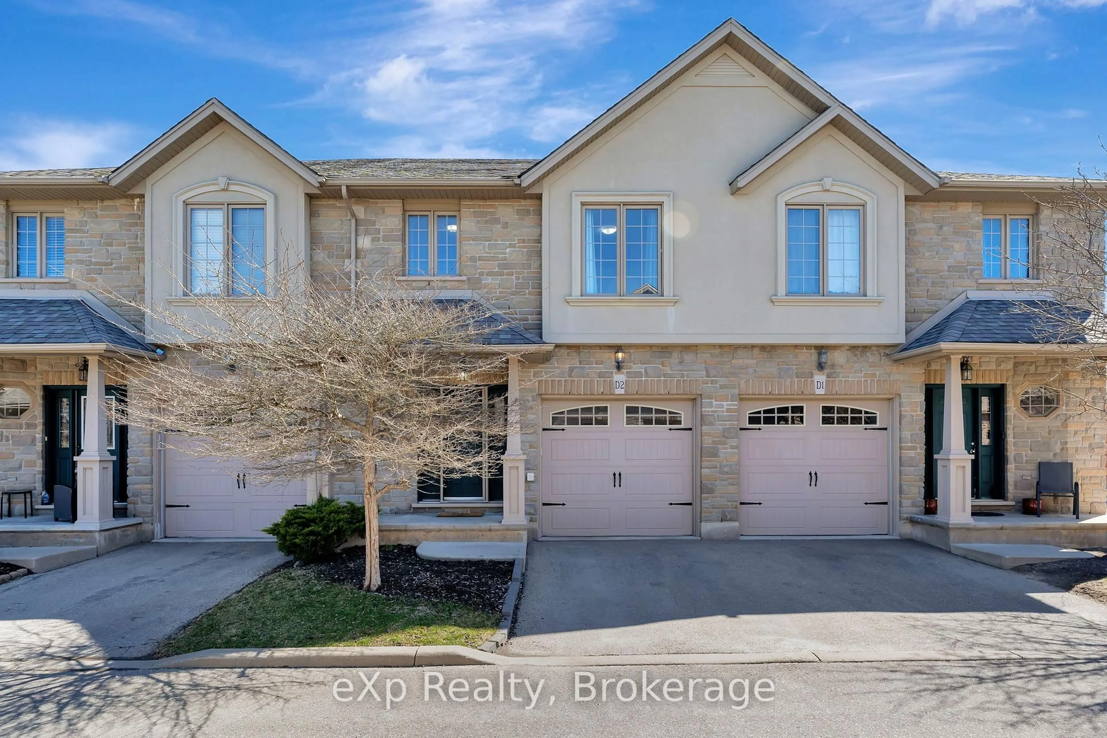 A pic from outside/outdoor area/front of a property/back of a property/a pic from drone, street for 12 Brantwood Park Rd #D2, Brantford Ontario N3P 1G2