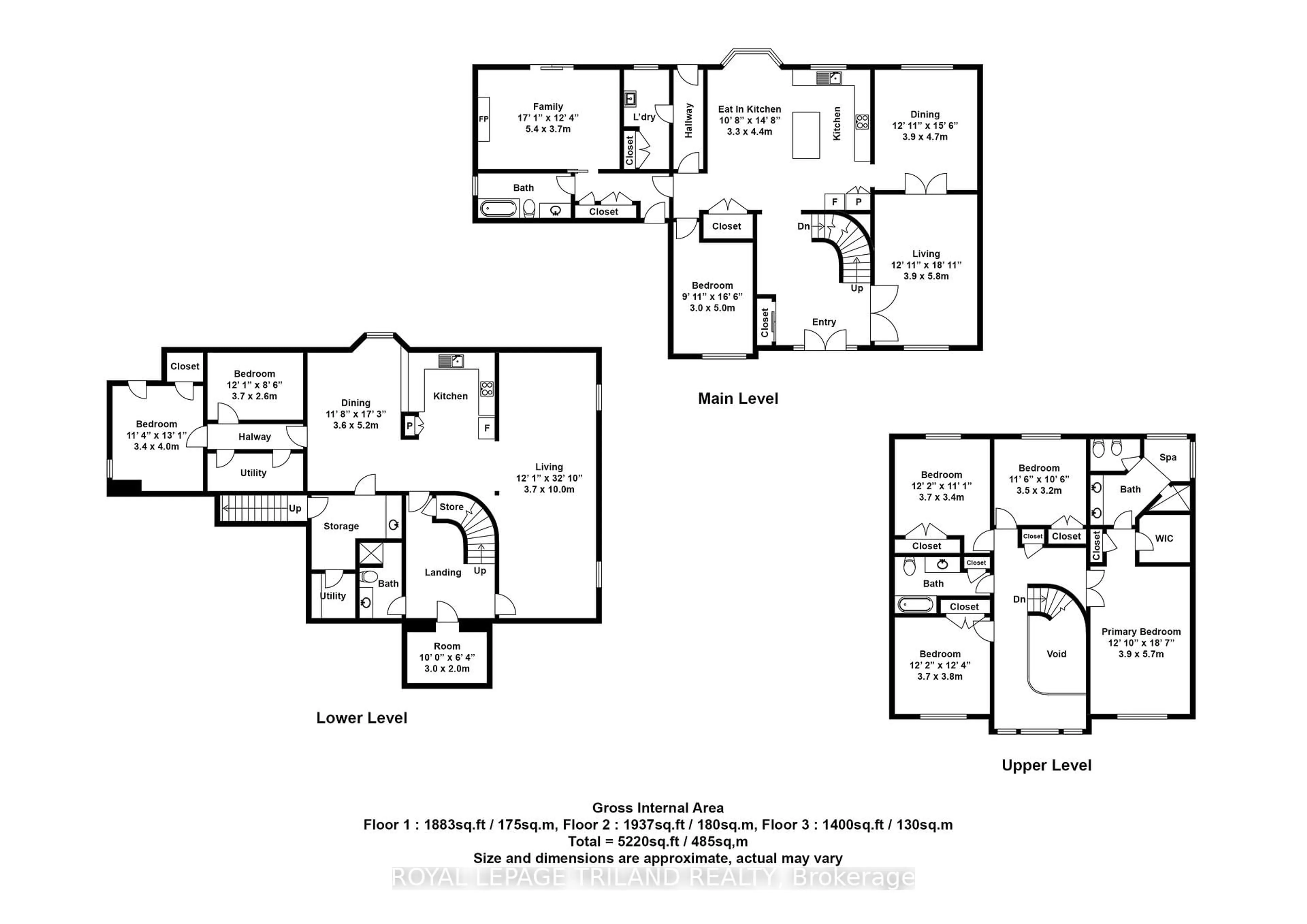 Floor plan for 60 Birchmount Walk, London South Ontario N6K 4K5