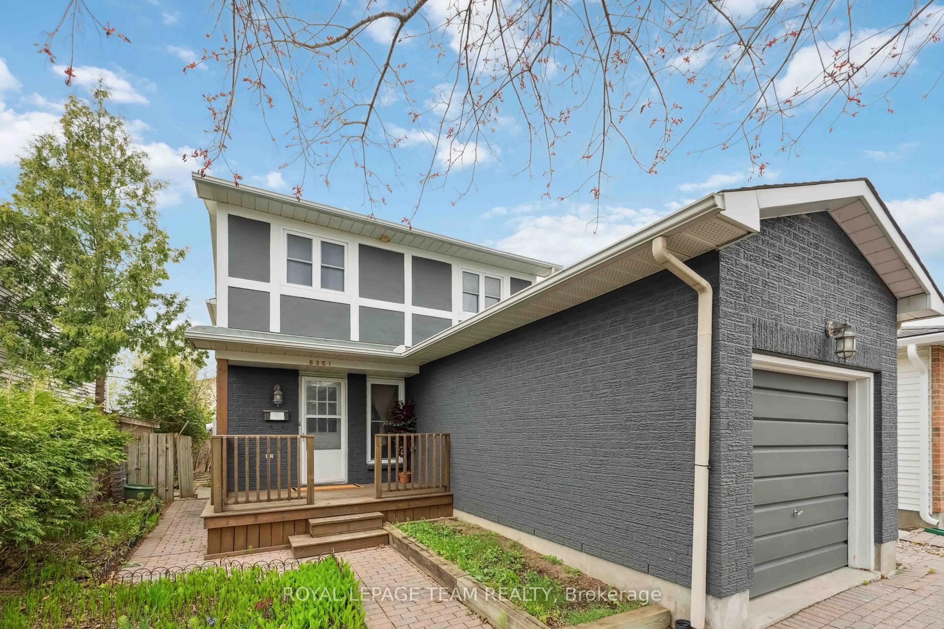 Home with vinyl exterior material, street for 6351 St Louis Dr, Ottawa Ontario K1C 2X9