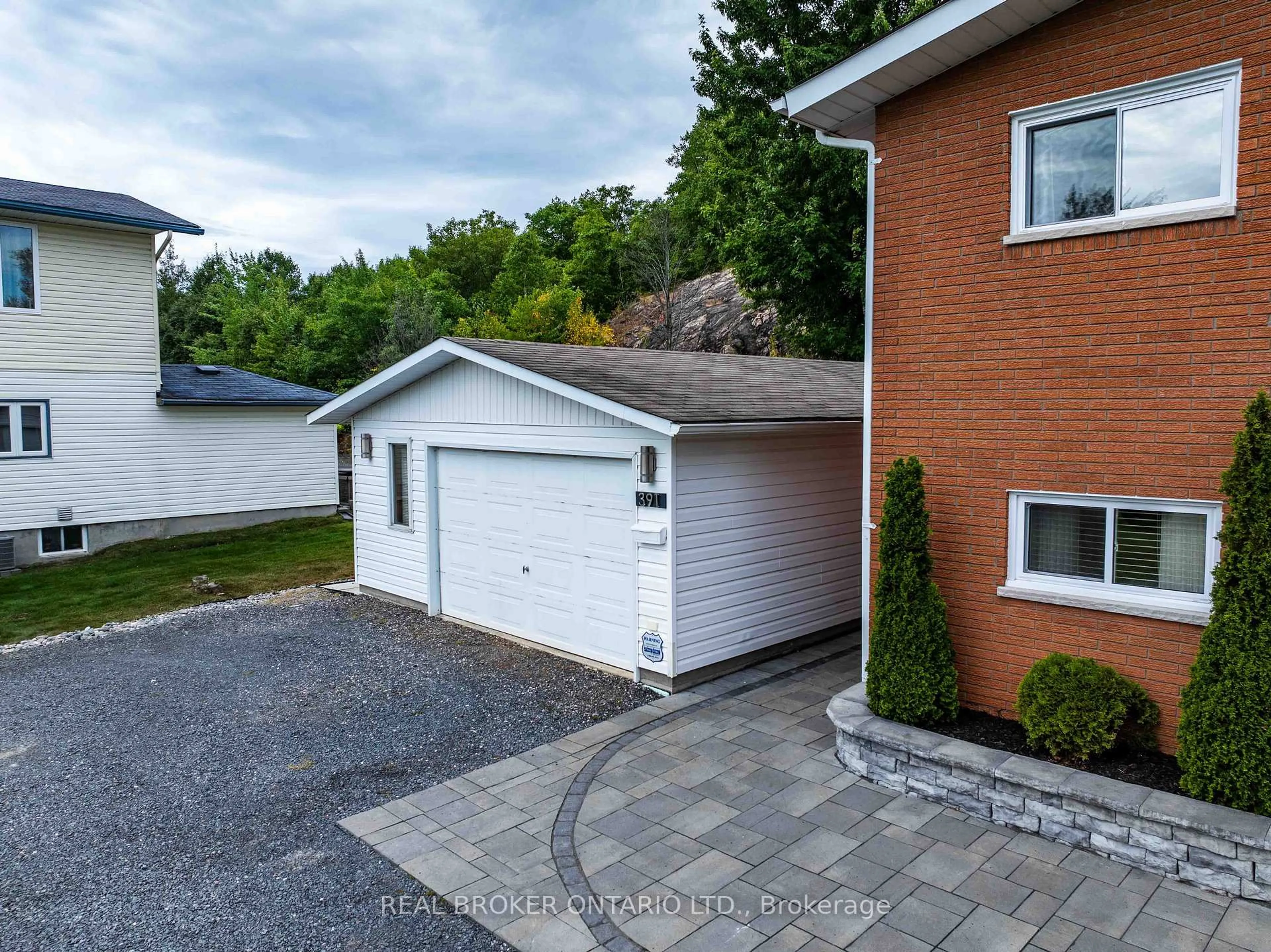 A pic from outside/outdoor area/front of a property/back of a property/a pic from drone, street for 391 Harrison Dr, Greater Sudbury Ontario P3E 5E1