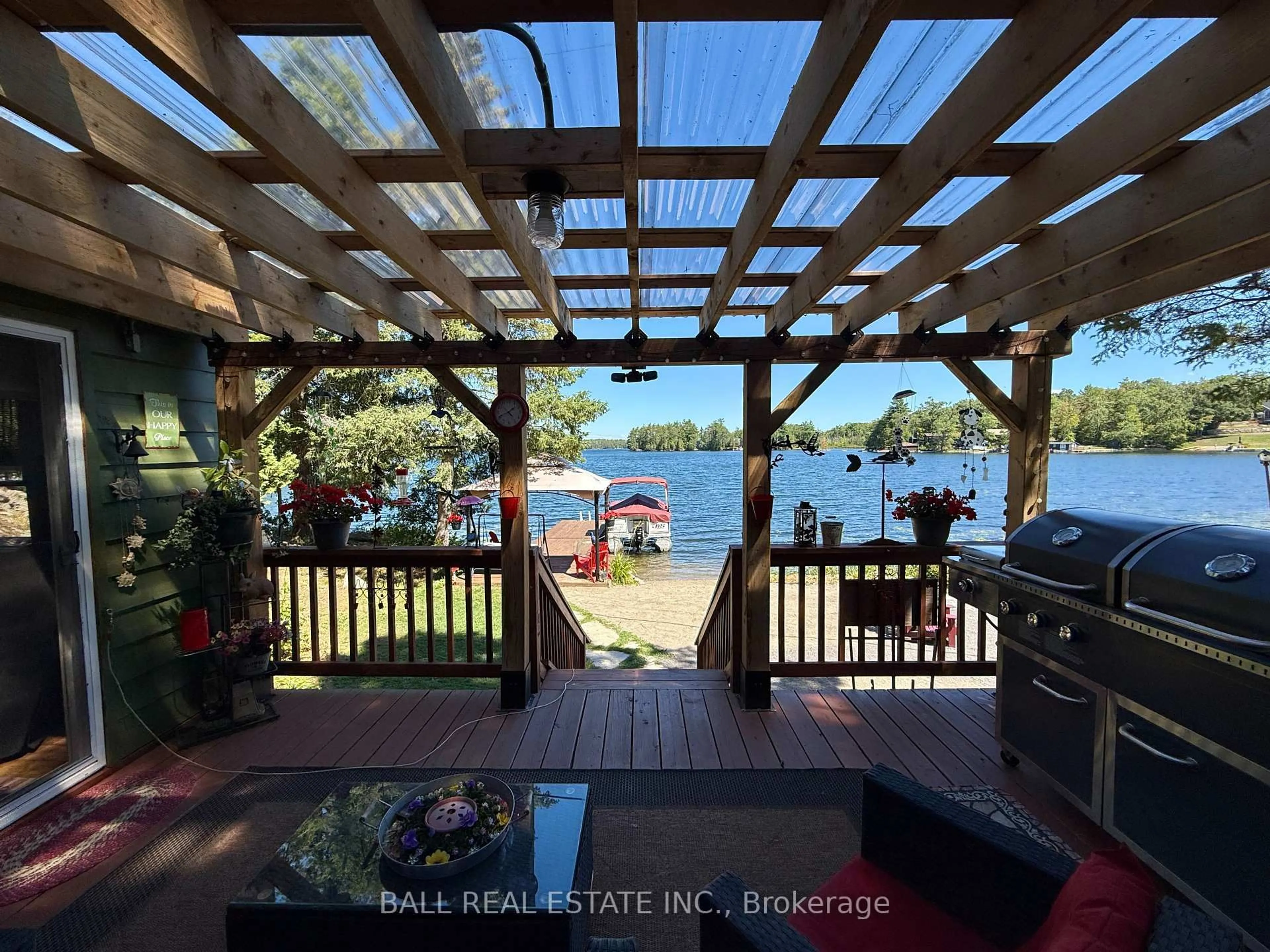Patio, water/lake/river/ocean view for 194 Fire Route 45A, North Kawartha Ontario K0L 2H0