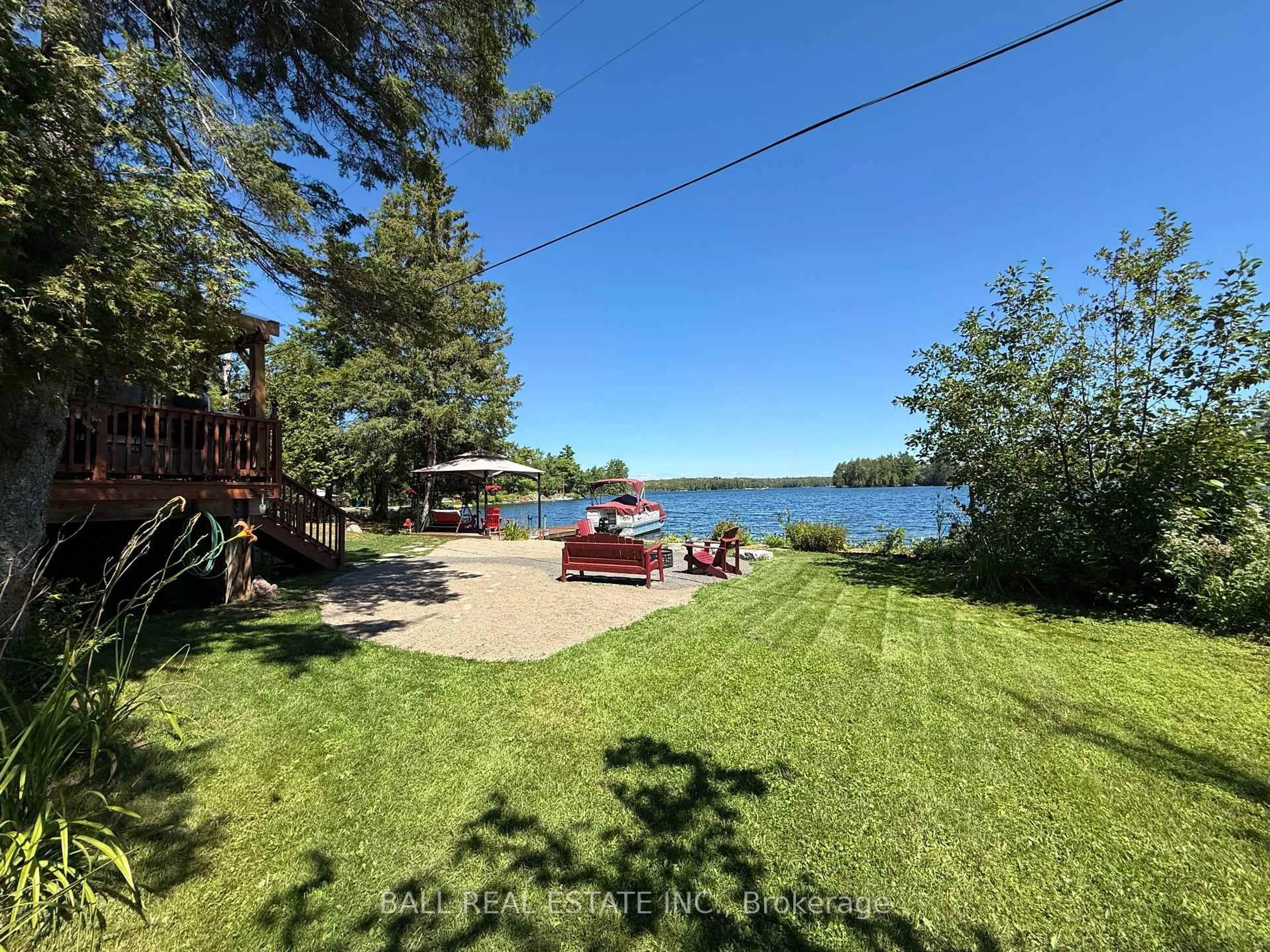 A pic from outside/outdoor area/front of a property/back of a property/a pic from drone, water/lake/river/ocean view for 194 Fire Route 45A, North Kawartha Ontario K0L 2H0