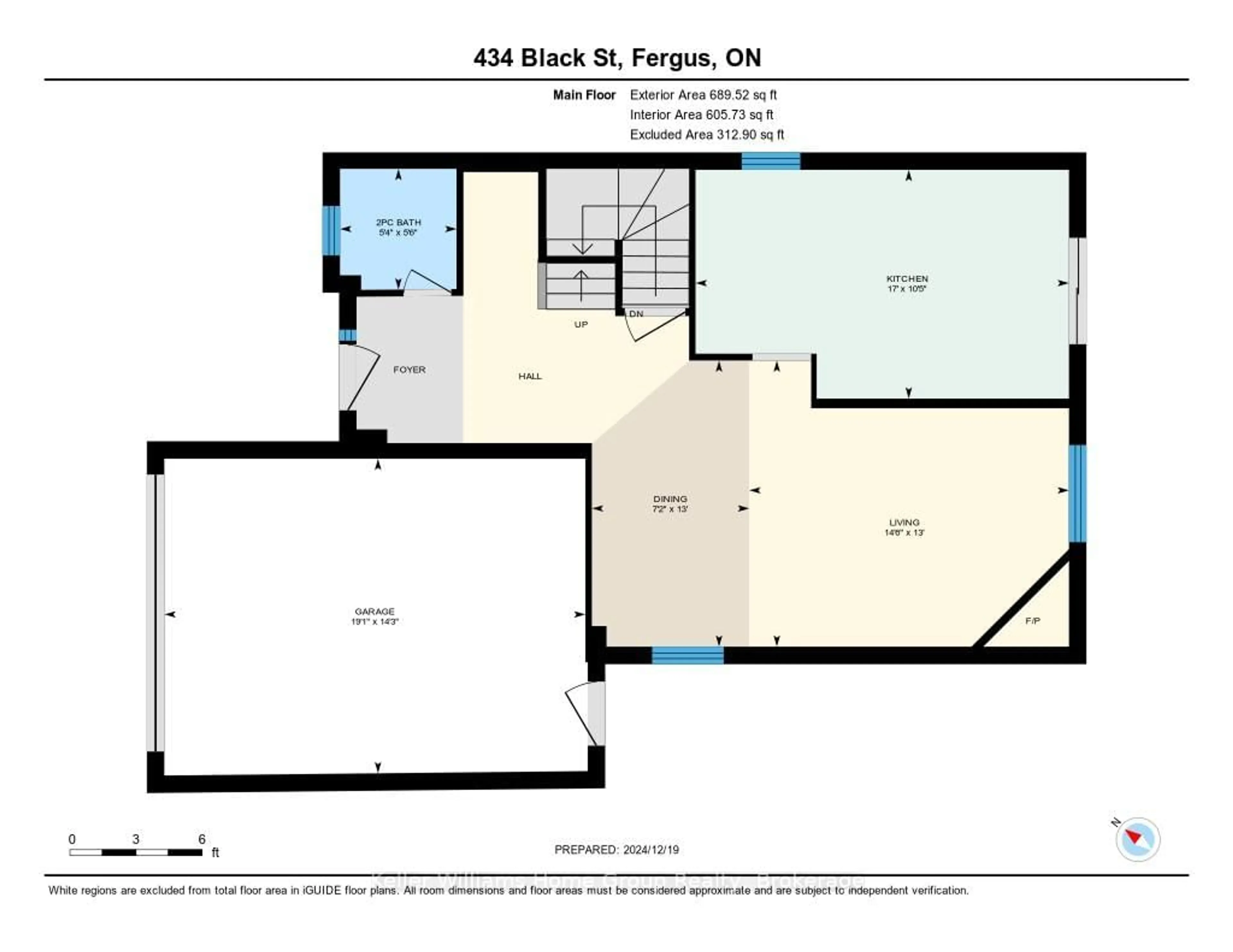 Floor plan for 434 Black St, Centre Wellington Ontario N1M 3M3