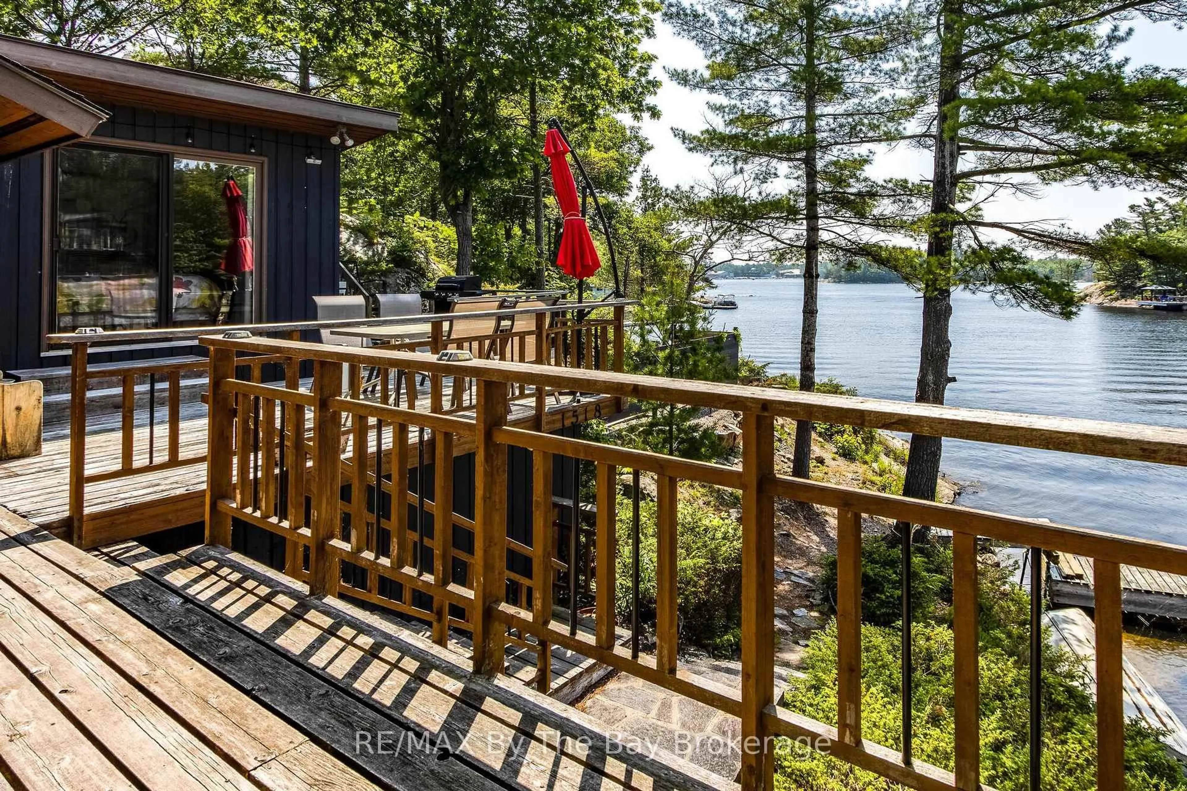 Patio, water/lake/river/ocean view for 1518 Island 1040, Georgian Bay Ontario P0E 1E0