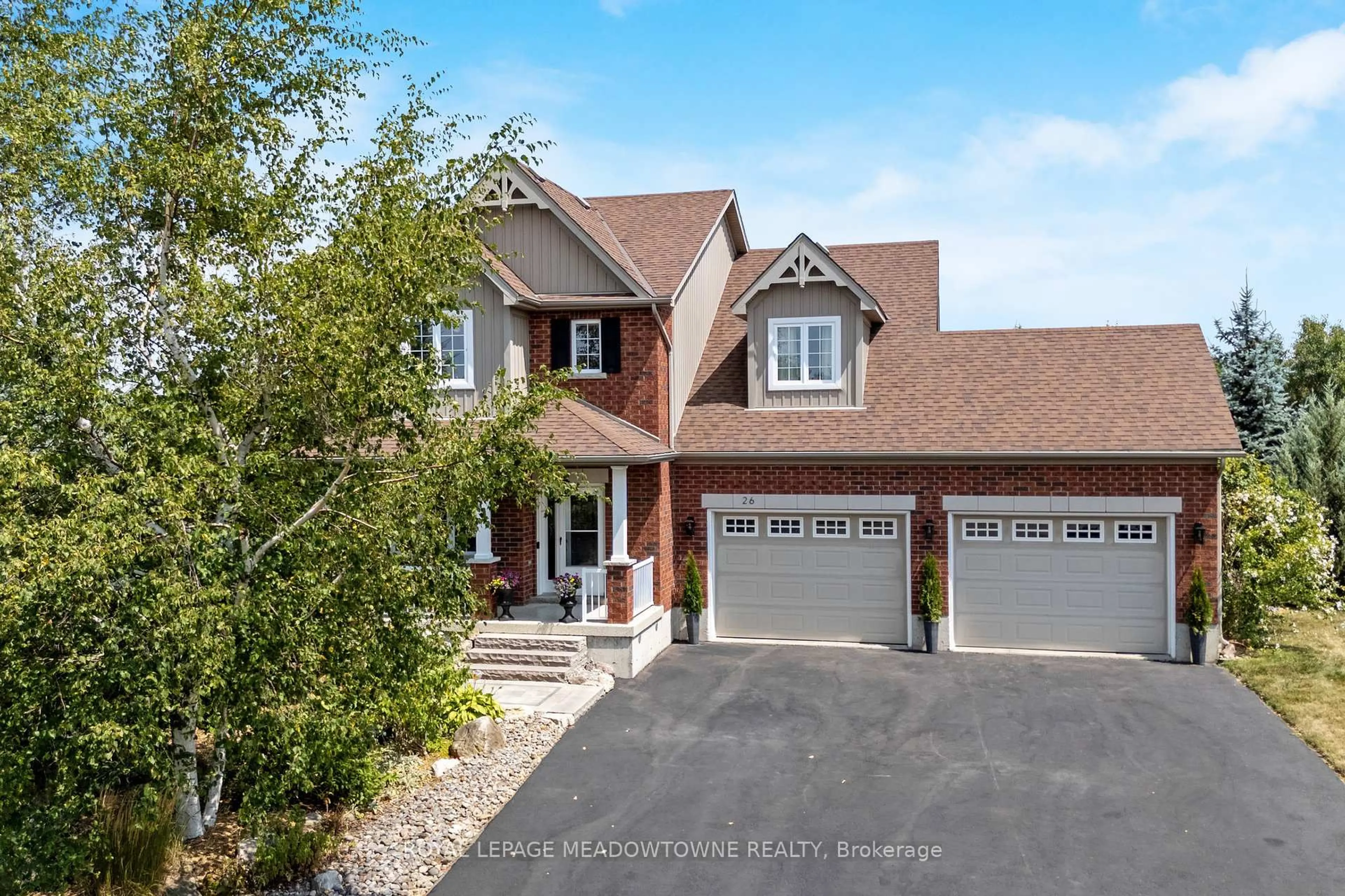 Home with brick exterior material, street for 26 Island Lake Rd, Mono Ontario L9W 5K3