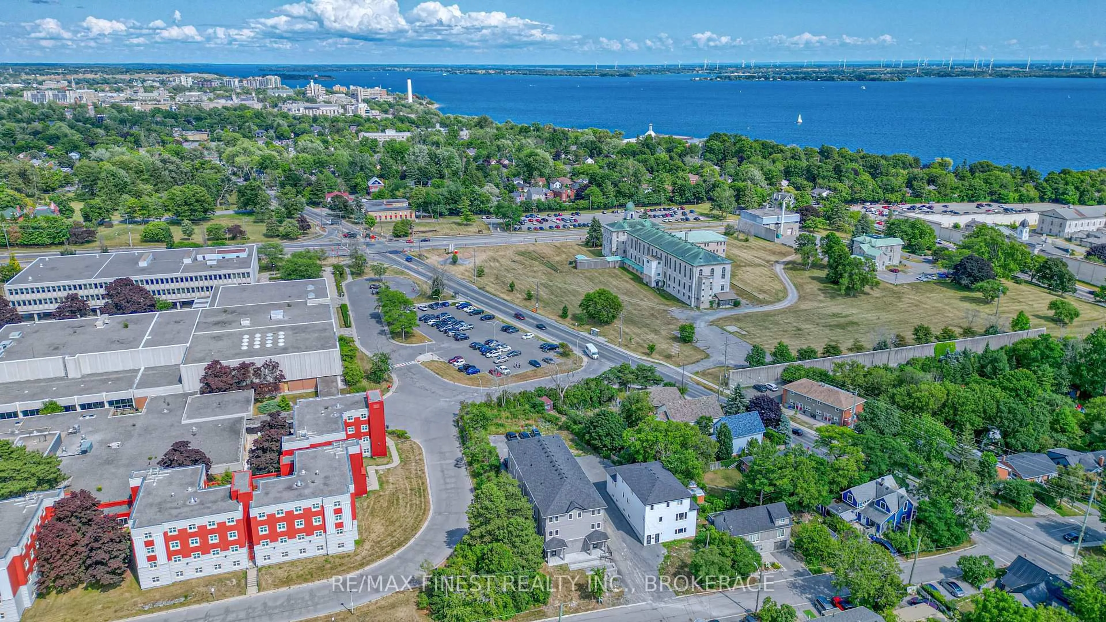 A pic from outside/outdoor area/front of a property/back of a property/a pic from drone, water/lake/river/ocean view for 67-69 Gardiner St, Kingston Ontario K7M 1A7