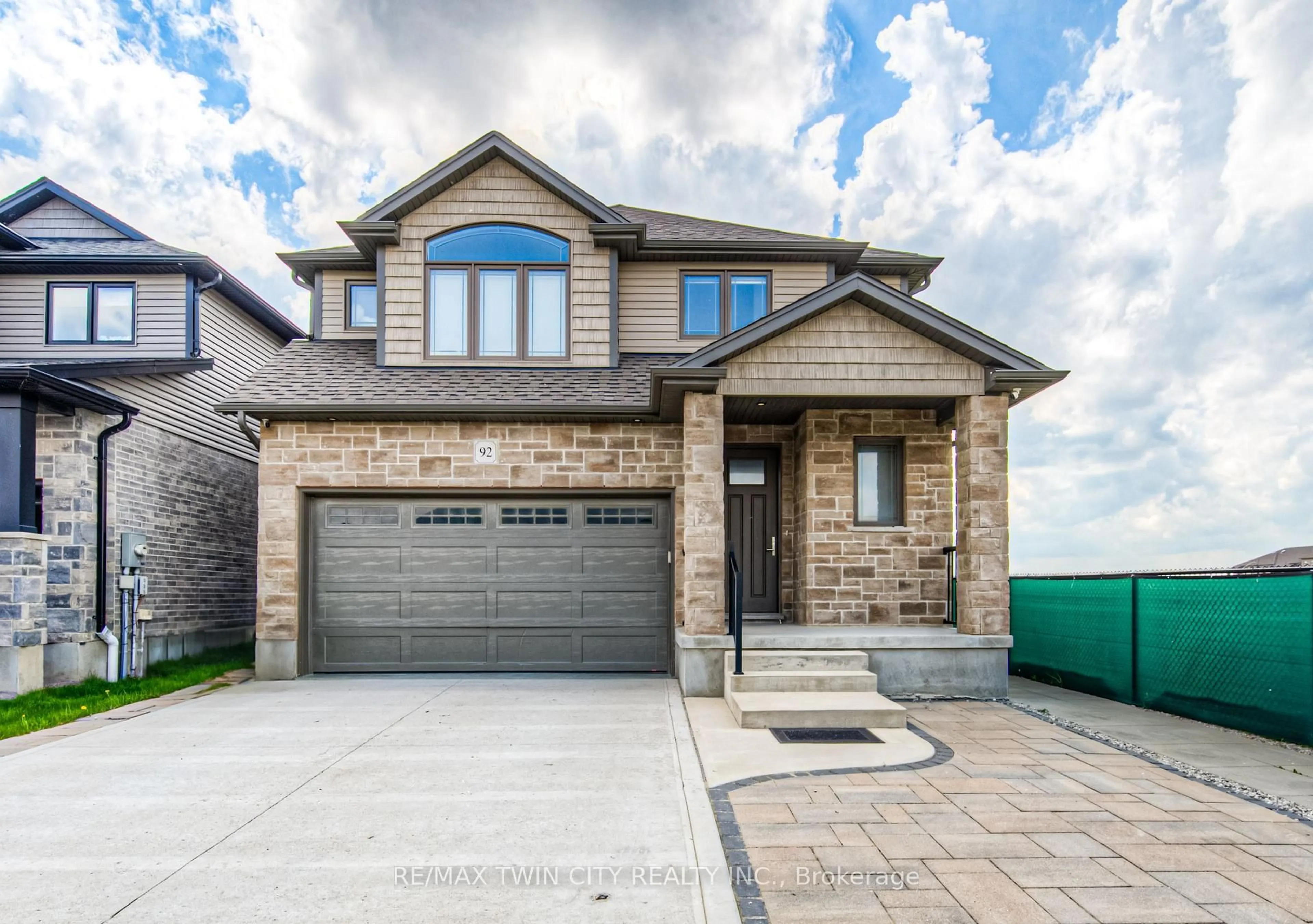 Home with brick exterior material, street for 92 Lasby Lane, Woolwich Ontario N0B 1M0