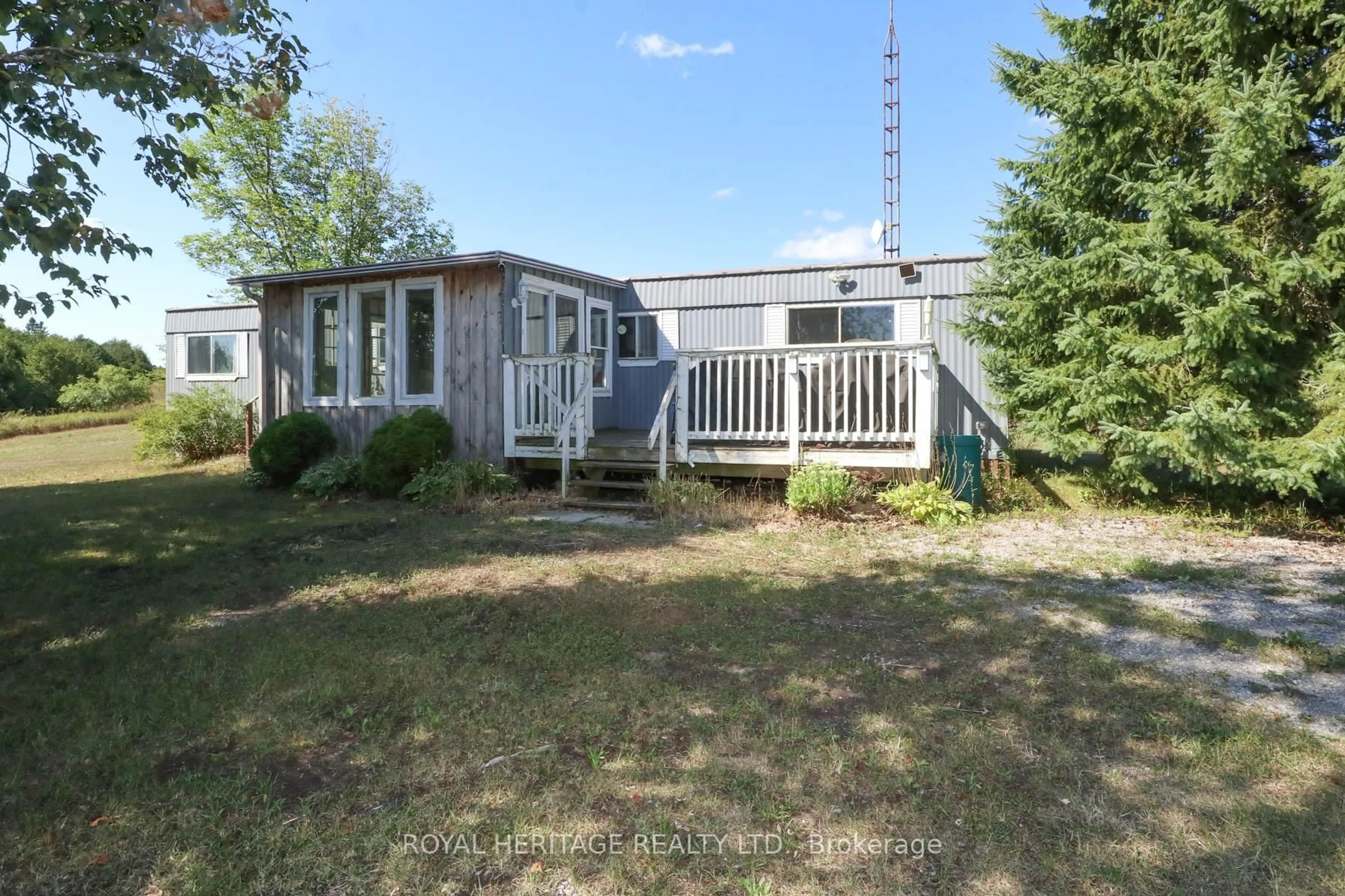 A pic from outside/outdoor area/front of a property/back of a property/a pic from drone, unknown for 161 Devitt's Rd, Kawartha Lakes Ontario K0M 1A0