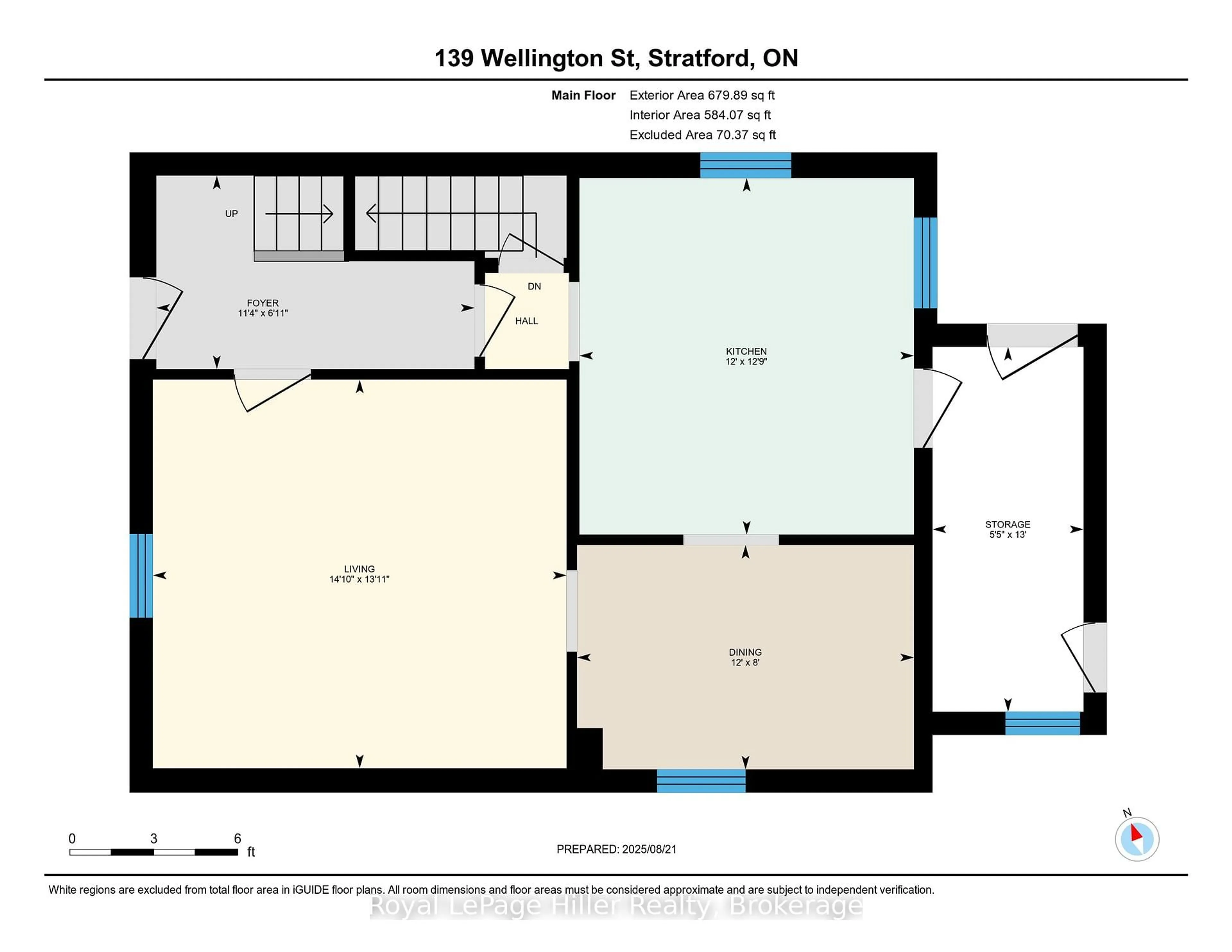 Floor plan for 139 Wellington St, Stratford Ontario N5A 2L4