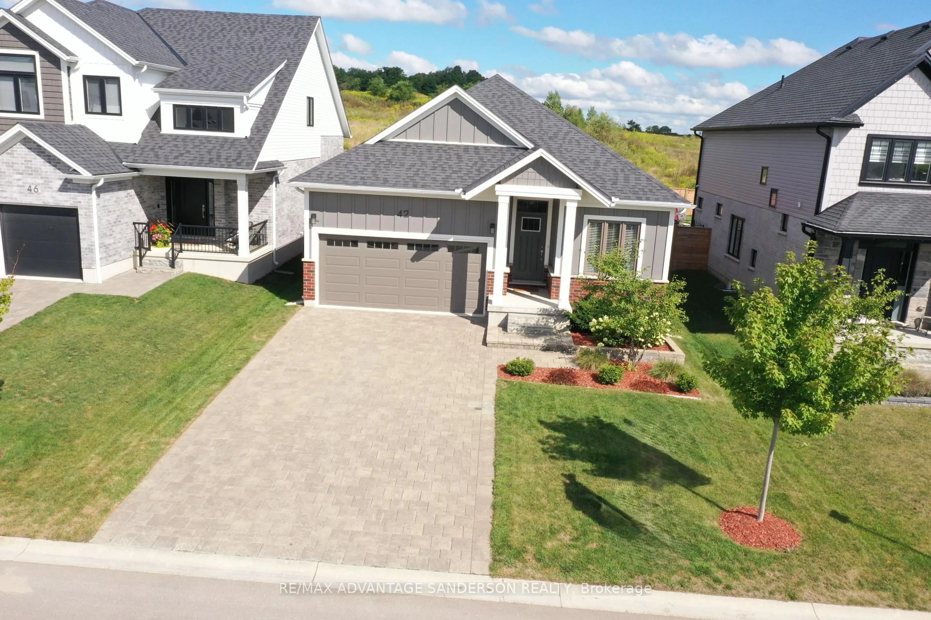 A pic from outside/outdoor area/front of a property/back of a property/a pic from drone, street for 42 Bowman Dr, Middlesex Centre Ontario N0M 2A0