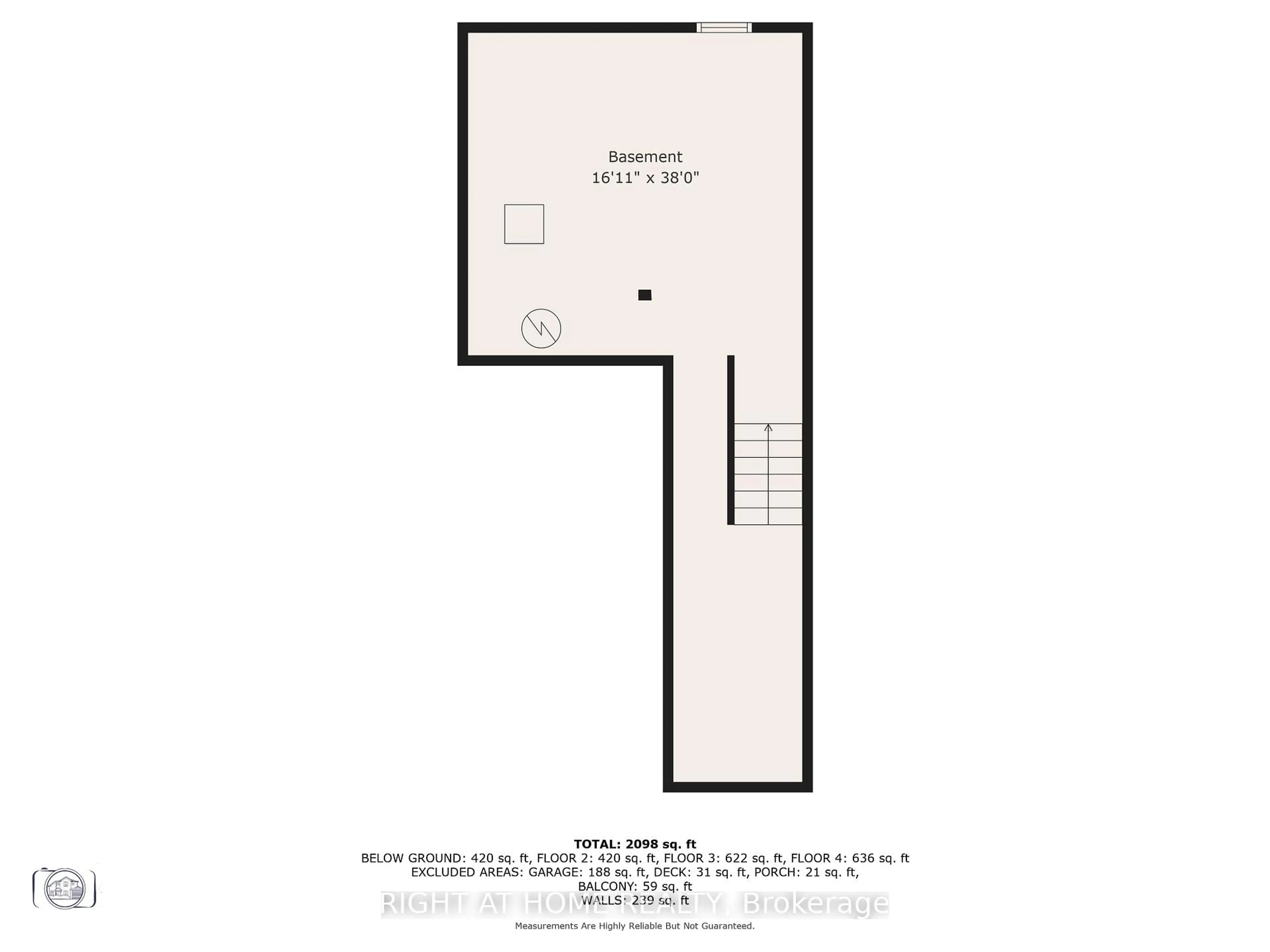 Floor plan for 91 Borers Creek Circ, Hamilton Ontario L8B 1W3