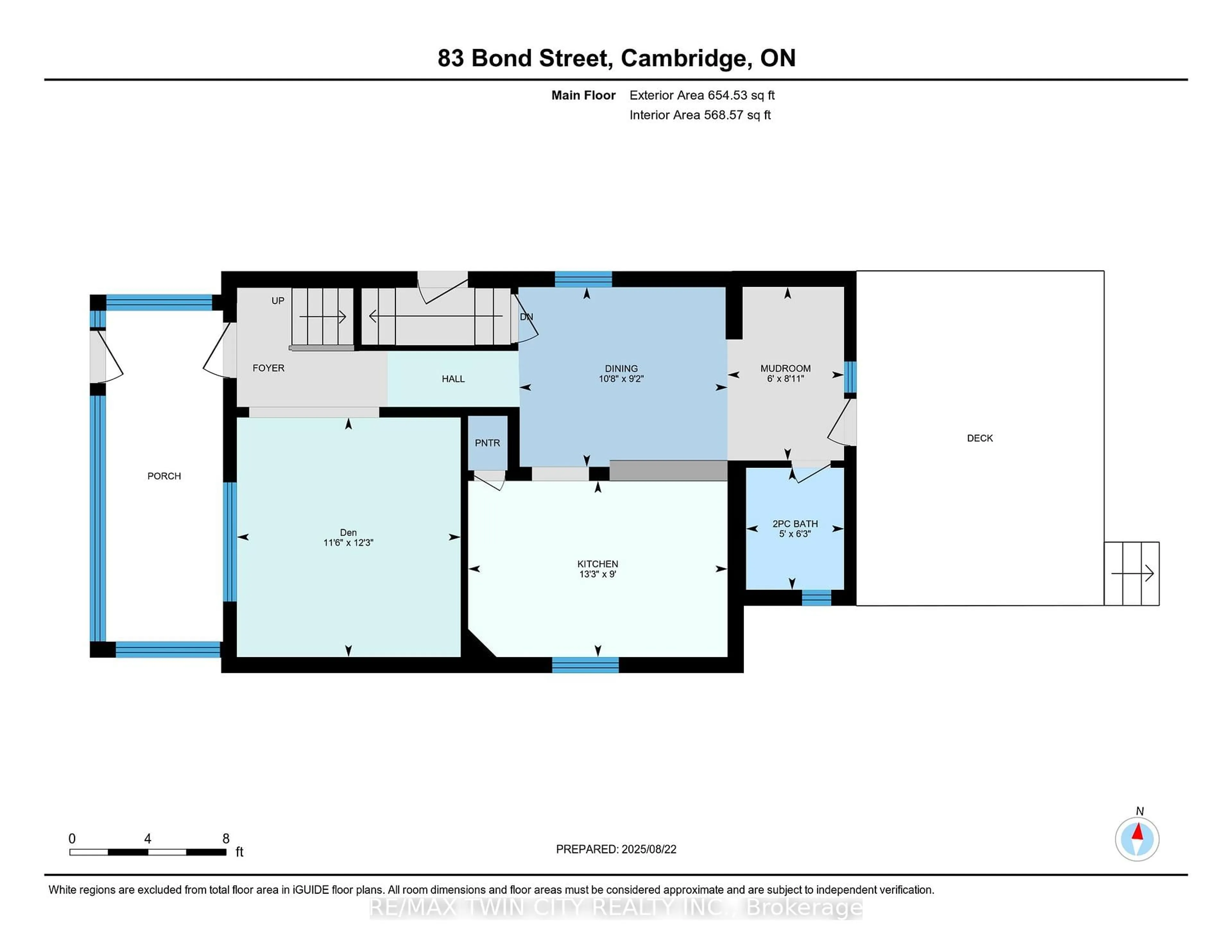 Floor plan for 83 Bond St, Cambridge Ontario N1R 4B7