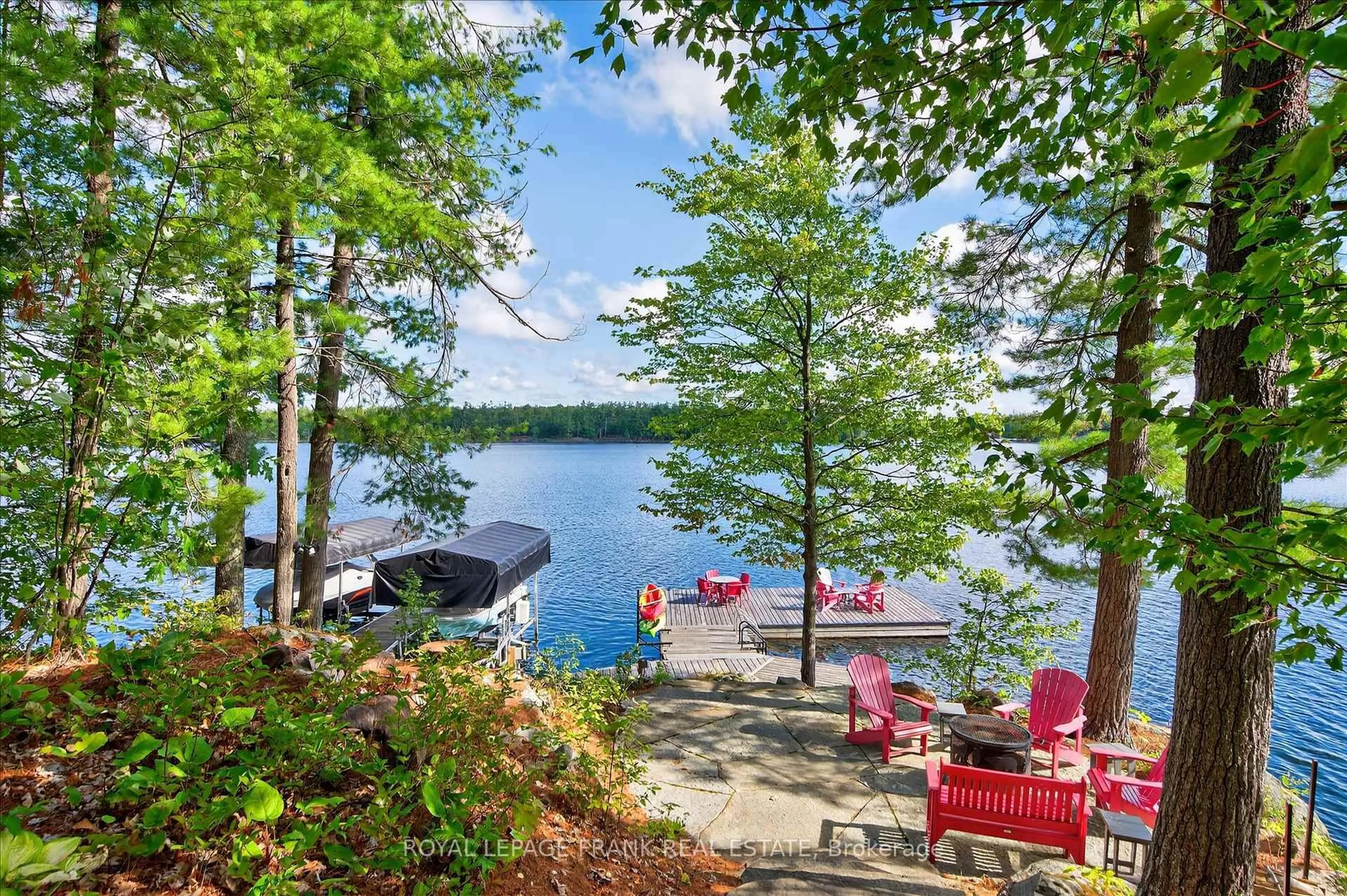 Patio, water/lake/river/ocean view for 2832 Fire Route 47, Selwyn Ontario K0L 2H0