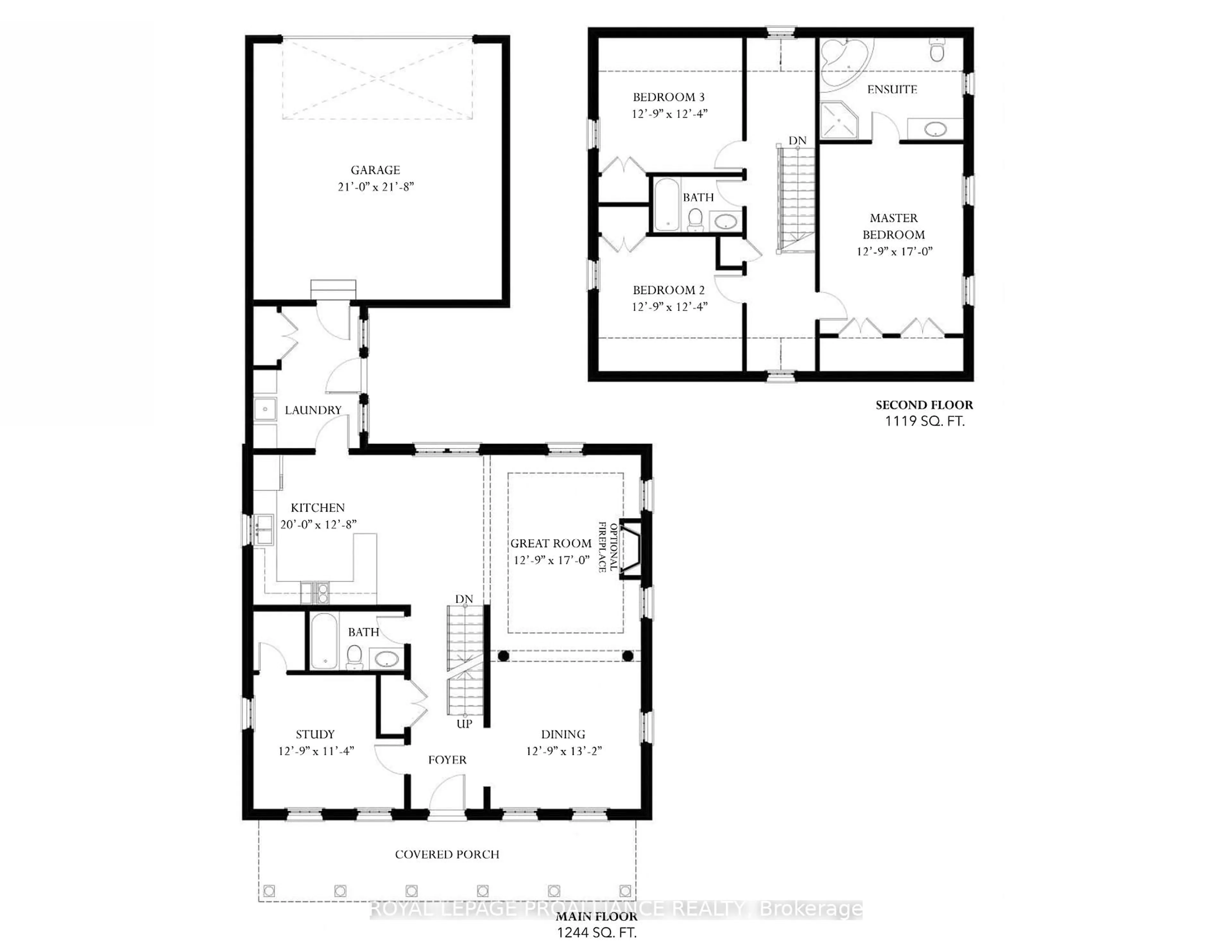 Floor plan for 911 Ernest Allen Blvd, Cobourg Ontario K9A 1W9