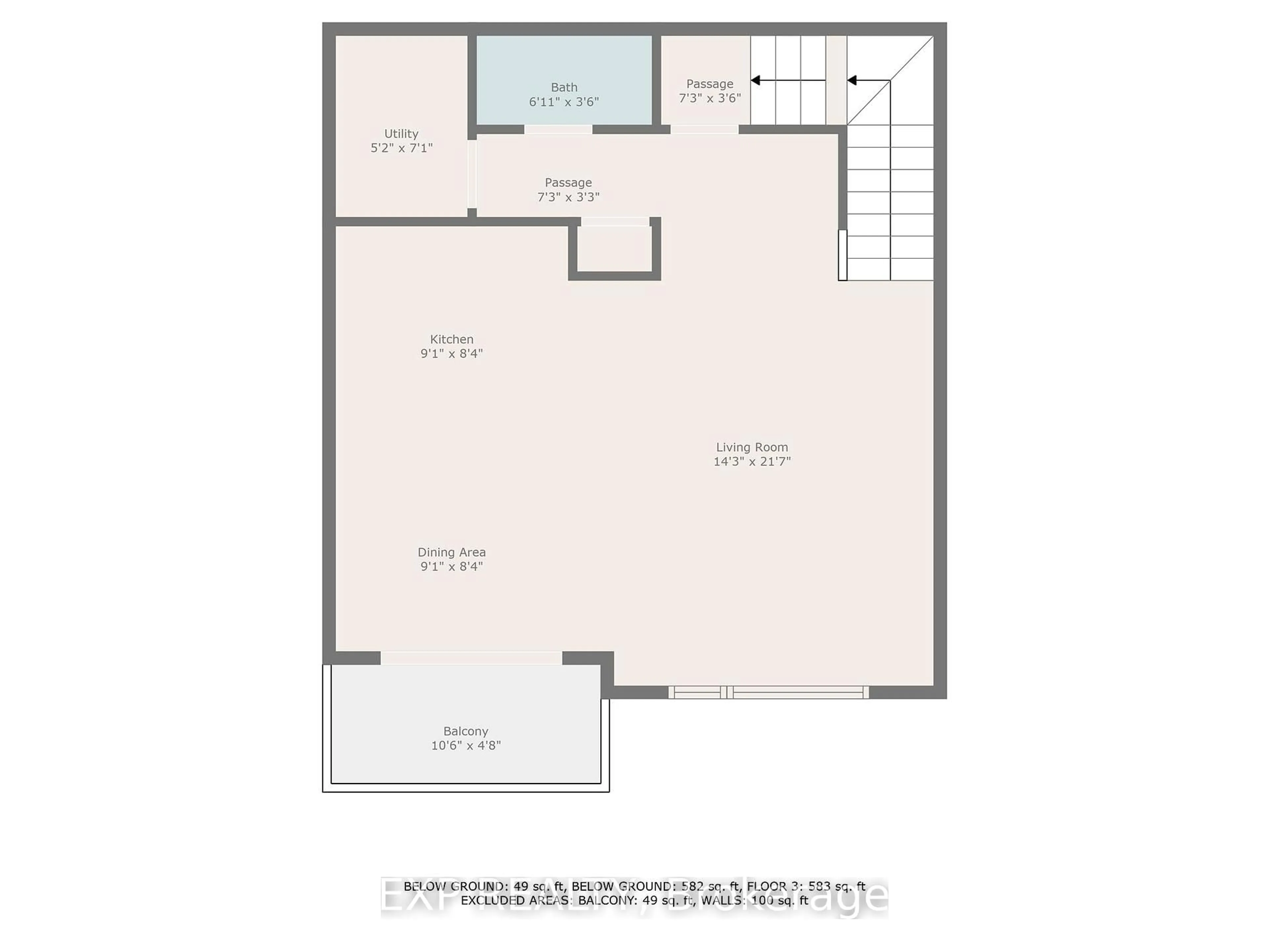 Floor plan for 827 Silhouette Private, Ottawa Ontario K2J 4S3