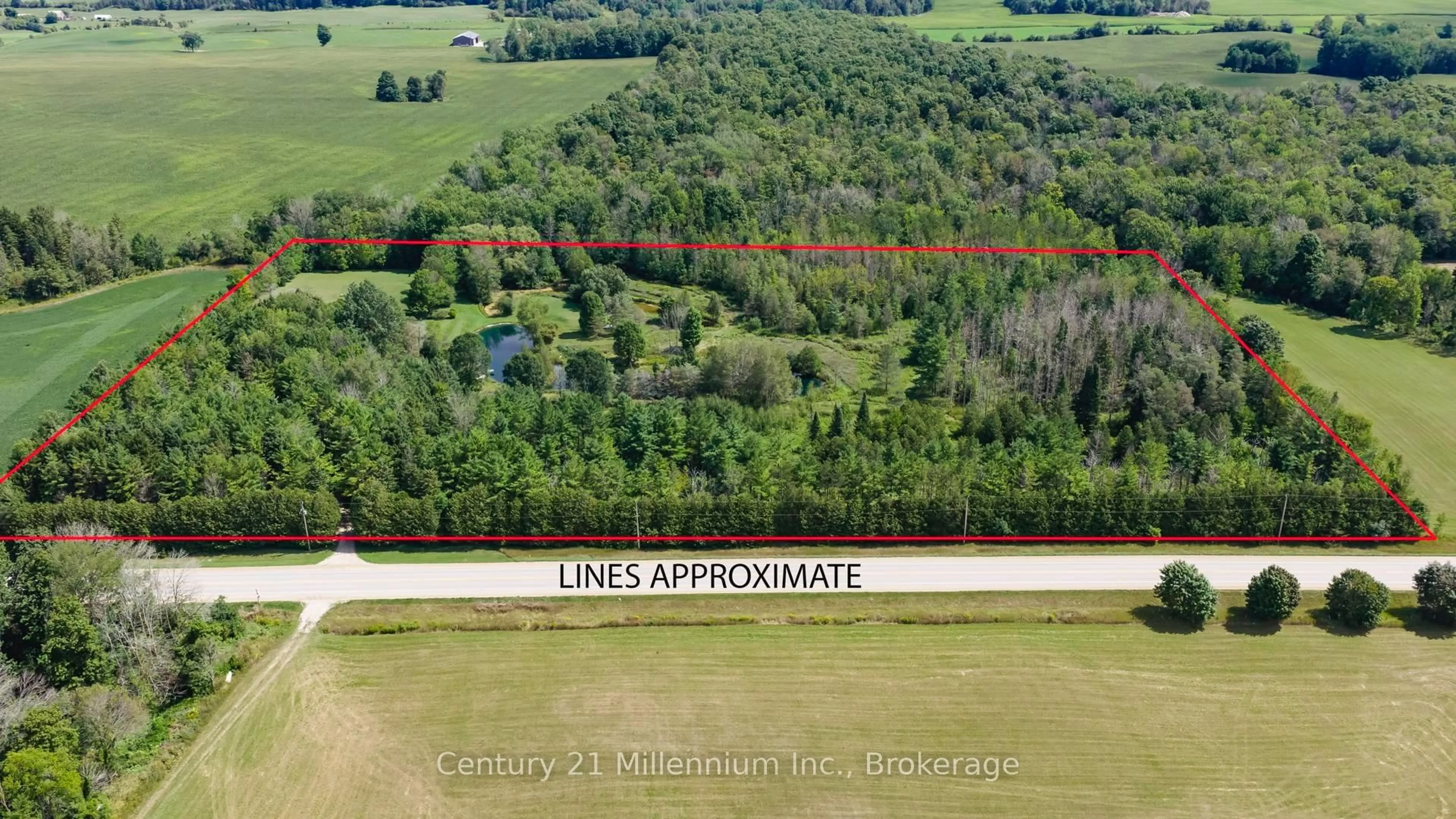 A pic from outside/outdoor area/front of a property/back of a property/a pic from drone, unknown for 9849 Wellington Rd 3, Minto Ontario N0G 1M0