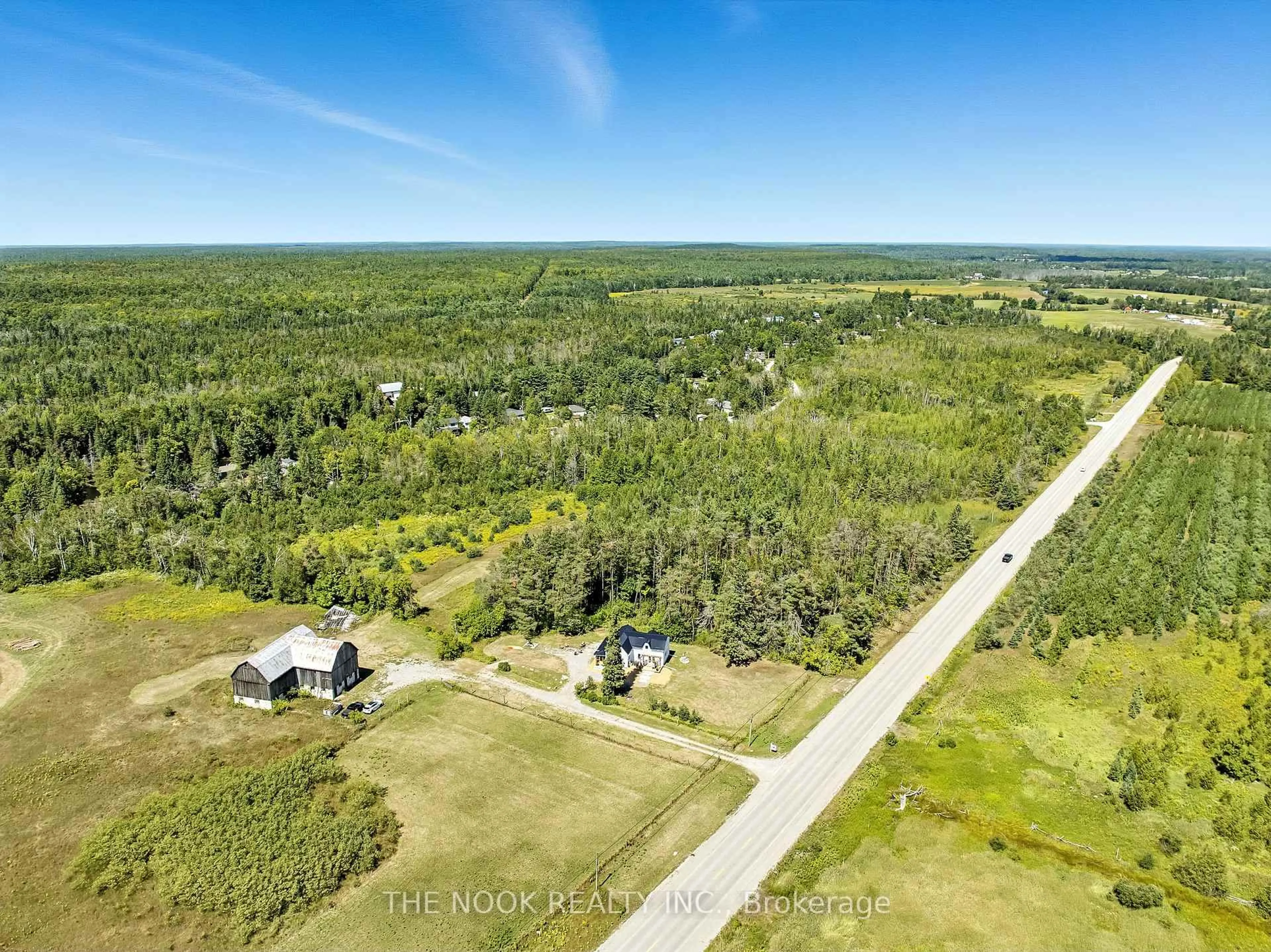 A pic from outside/outdoor area/front of a property/back of a property/a pic from drone, forest/trees view for 2011 Cty Road 121 Rd, Kawartha Lakes Ontario K0M 1N0