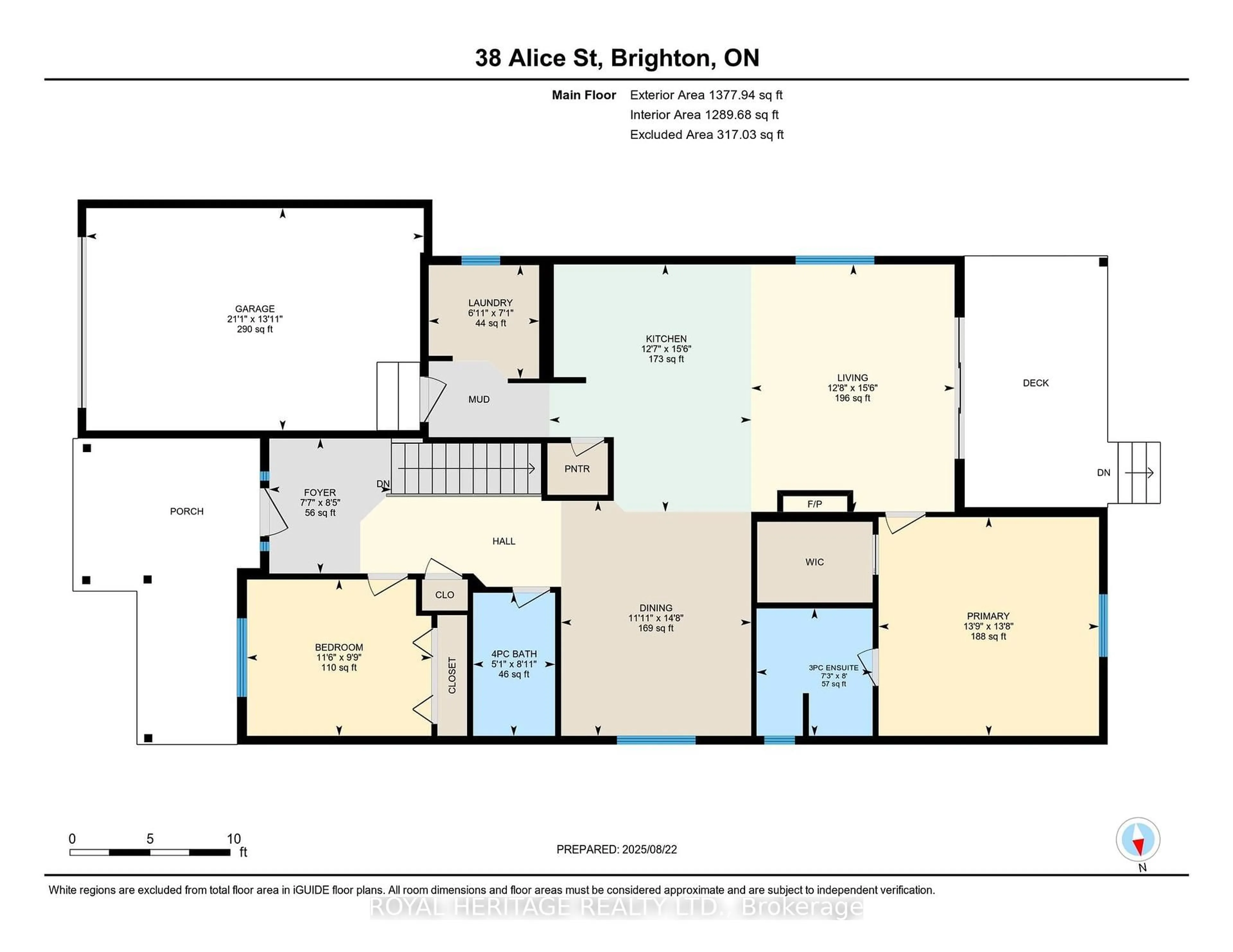 Floor plan for 38 Alice St, Brighton Ontario K0K 1H0
