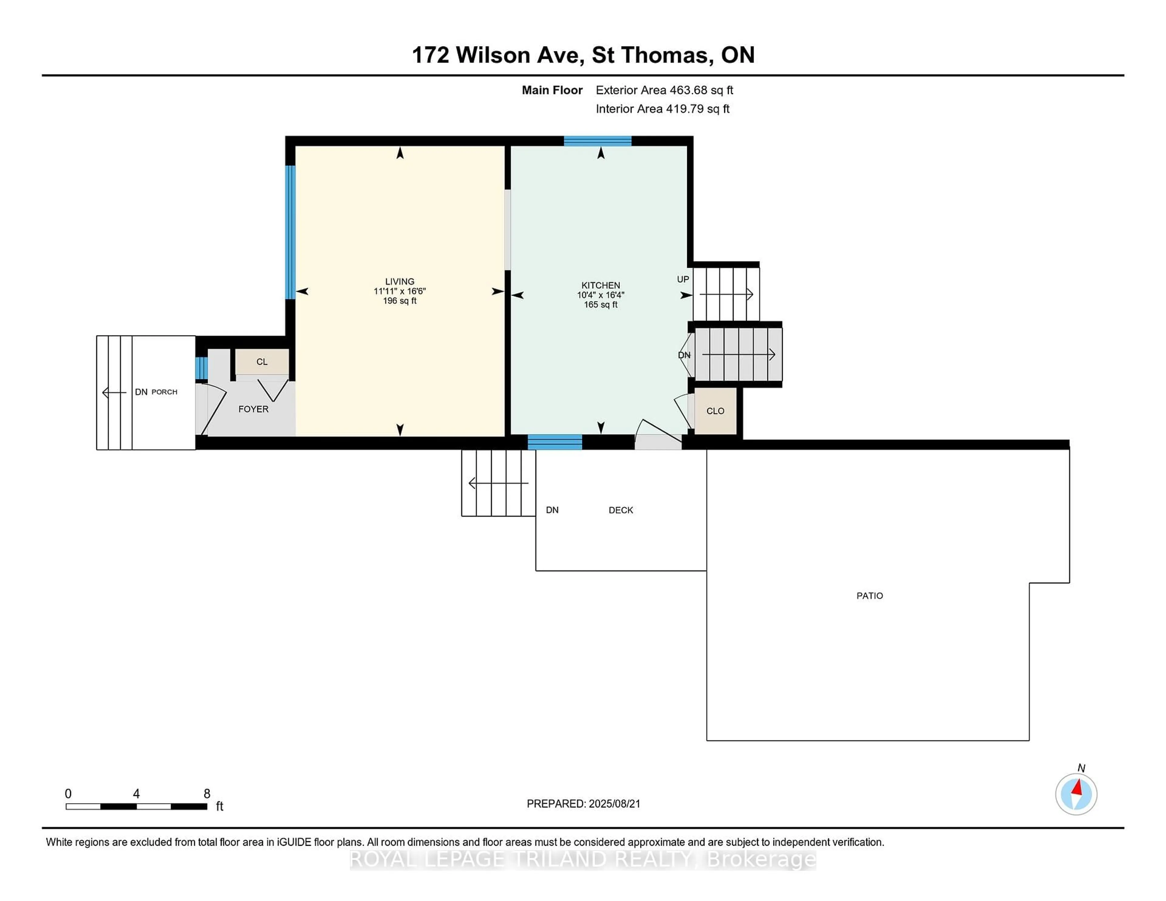 Floor plan for 172 Wilson Ave, St. Thomas Ontario N5R 3R3