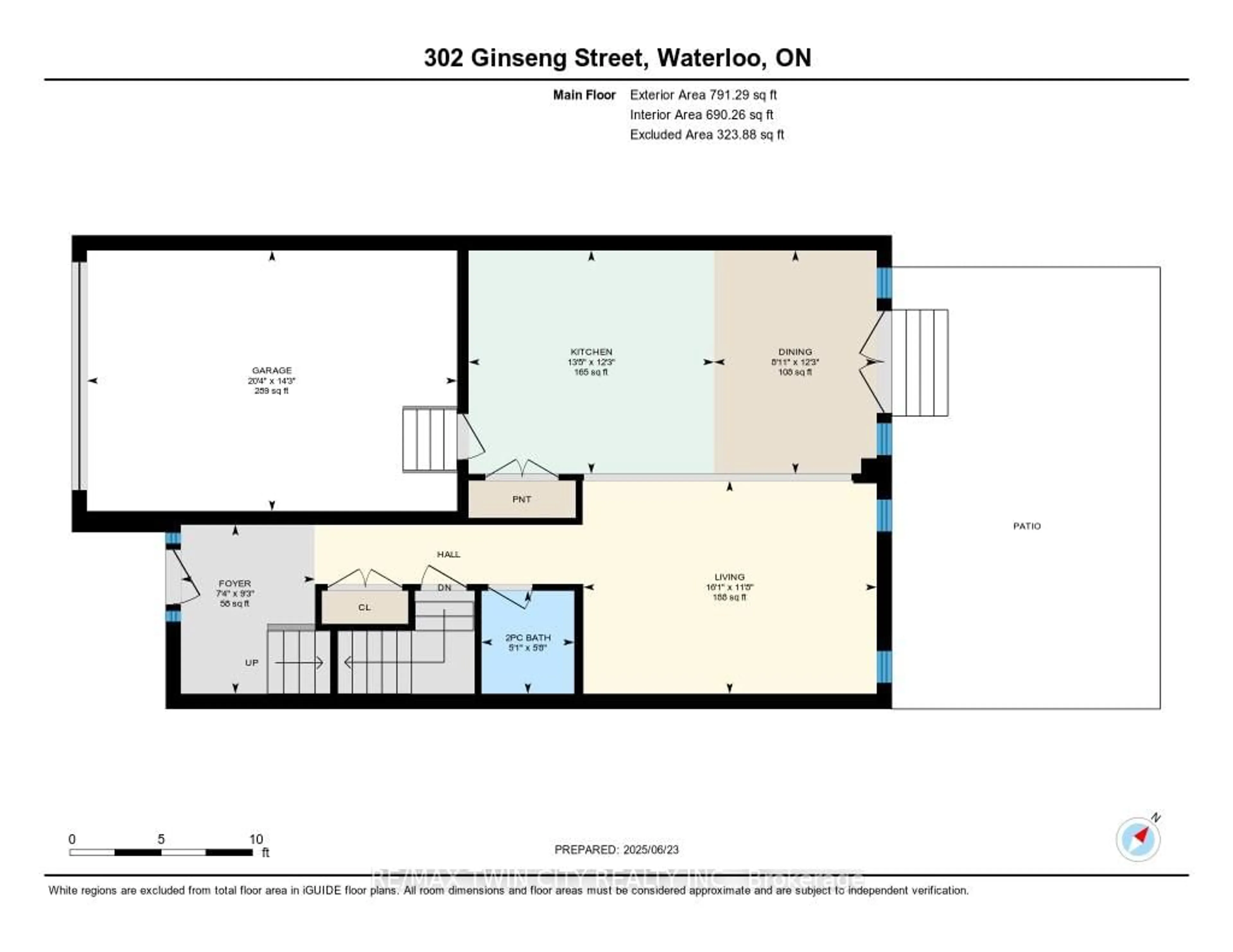 Floor plan for 302 Ginseng St, Waterloo Ontario N2V 0B3