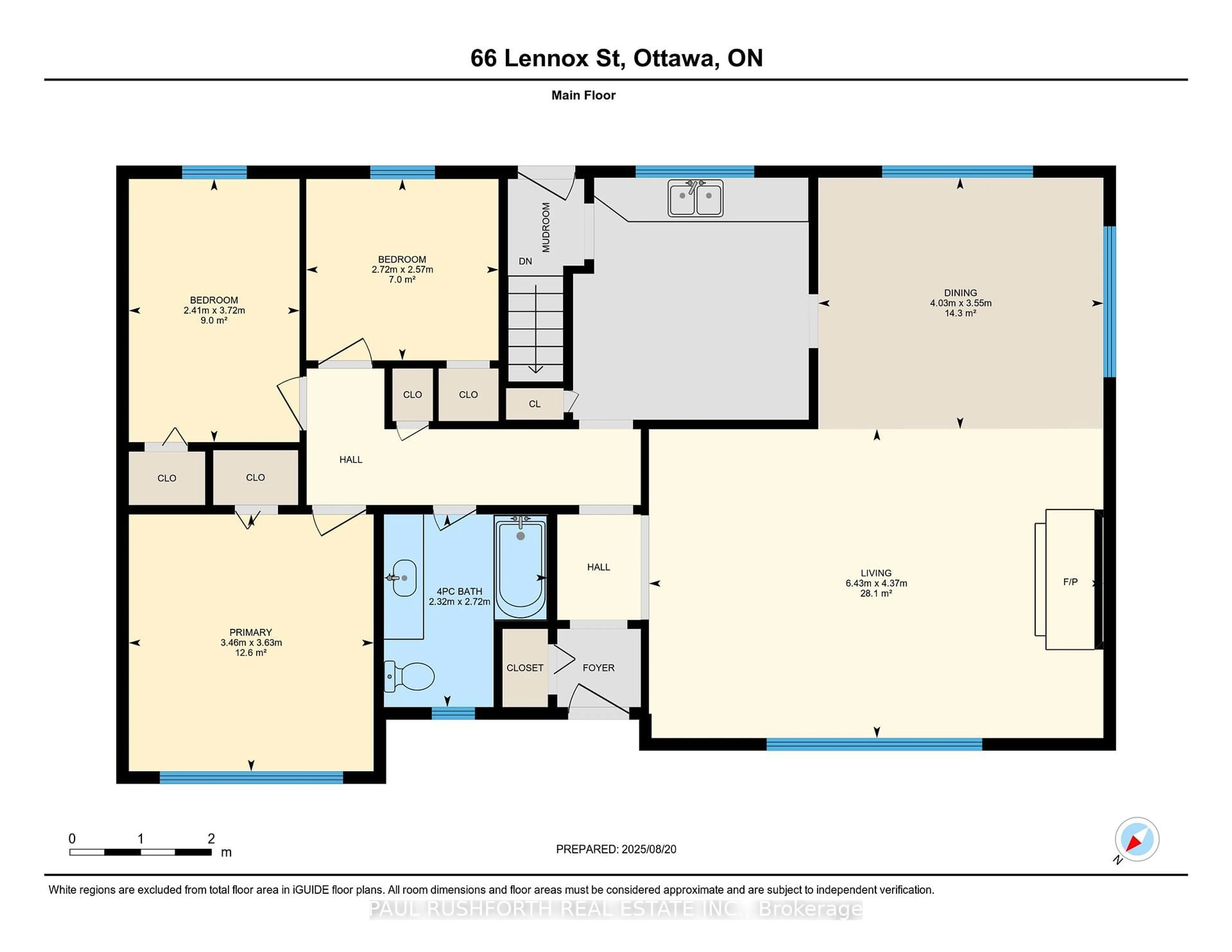Floor plan for 66 Lennox St, Richmond Ontario K0A 2Z0