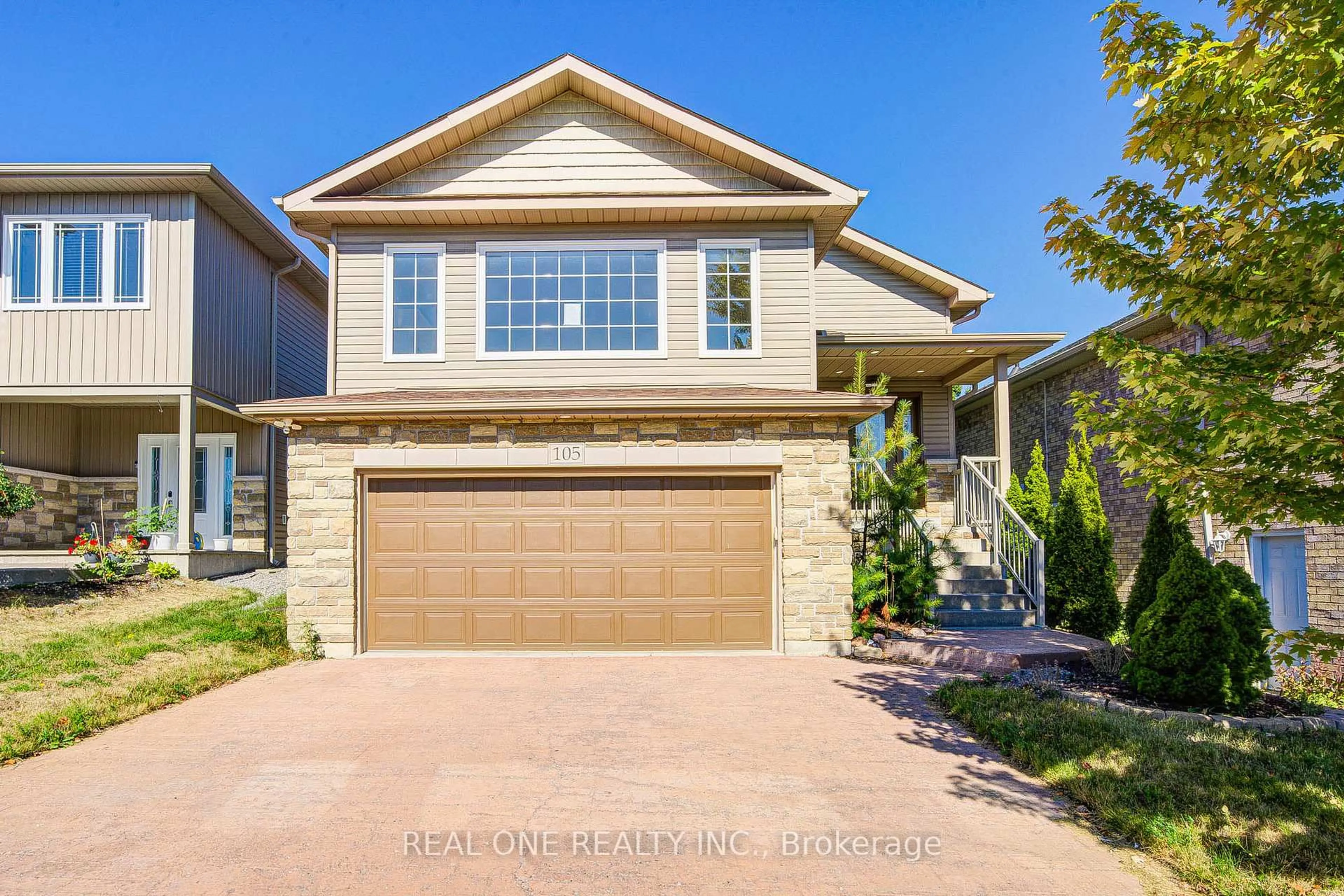 Home with vinyl exterior material, street for 105 Milroy Dr, Peterborough North Ontario K9H 7T2