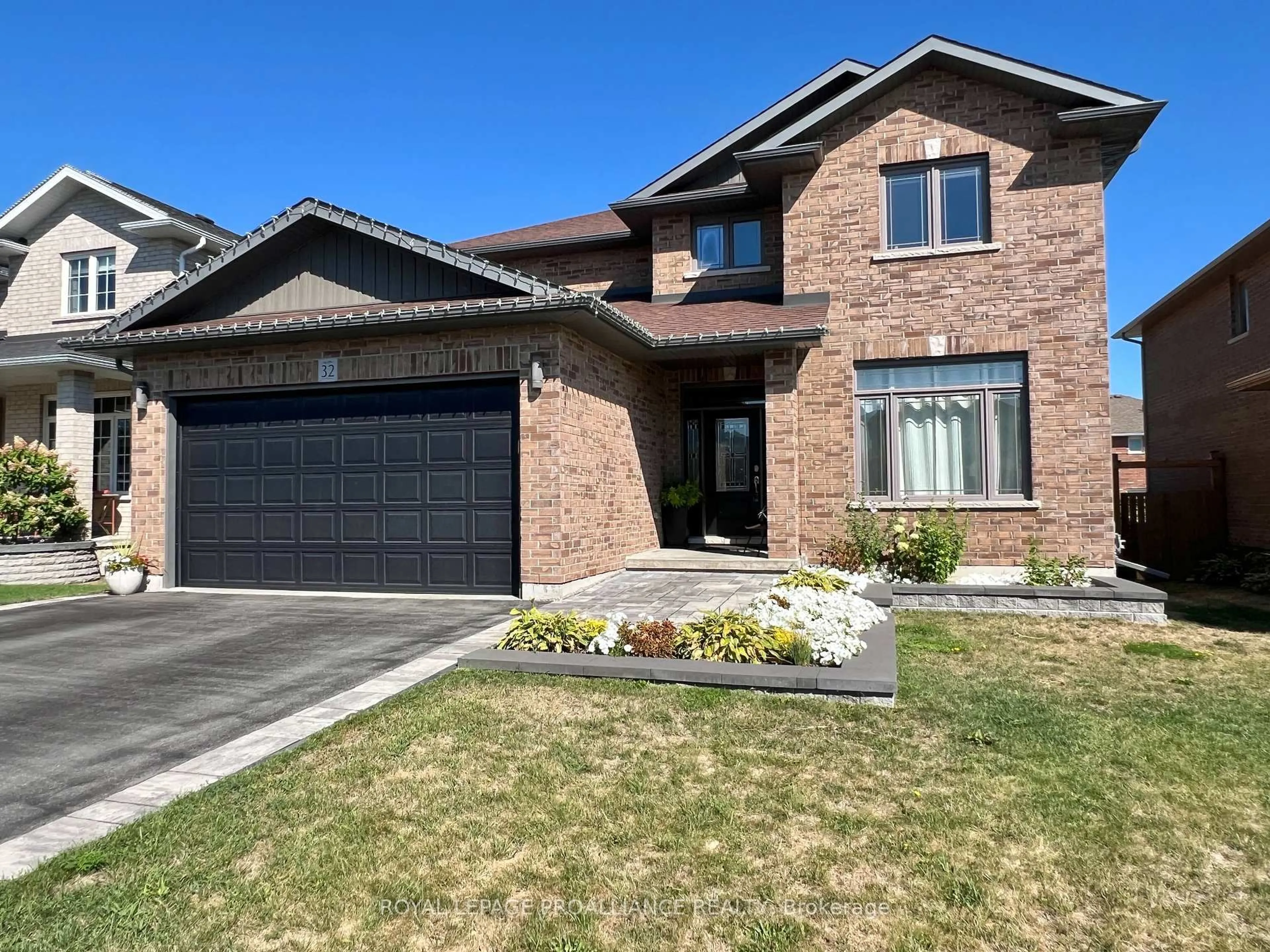 Home with brick exterior material, street for 32 Vertis Crt, Belleville Ontario K8N 0C9