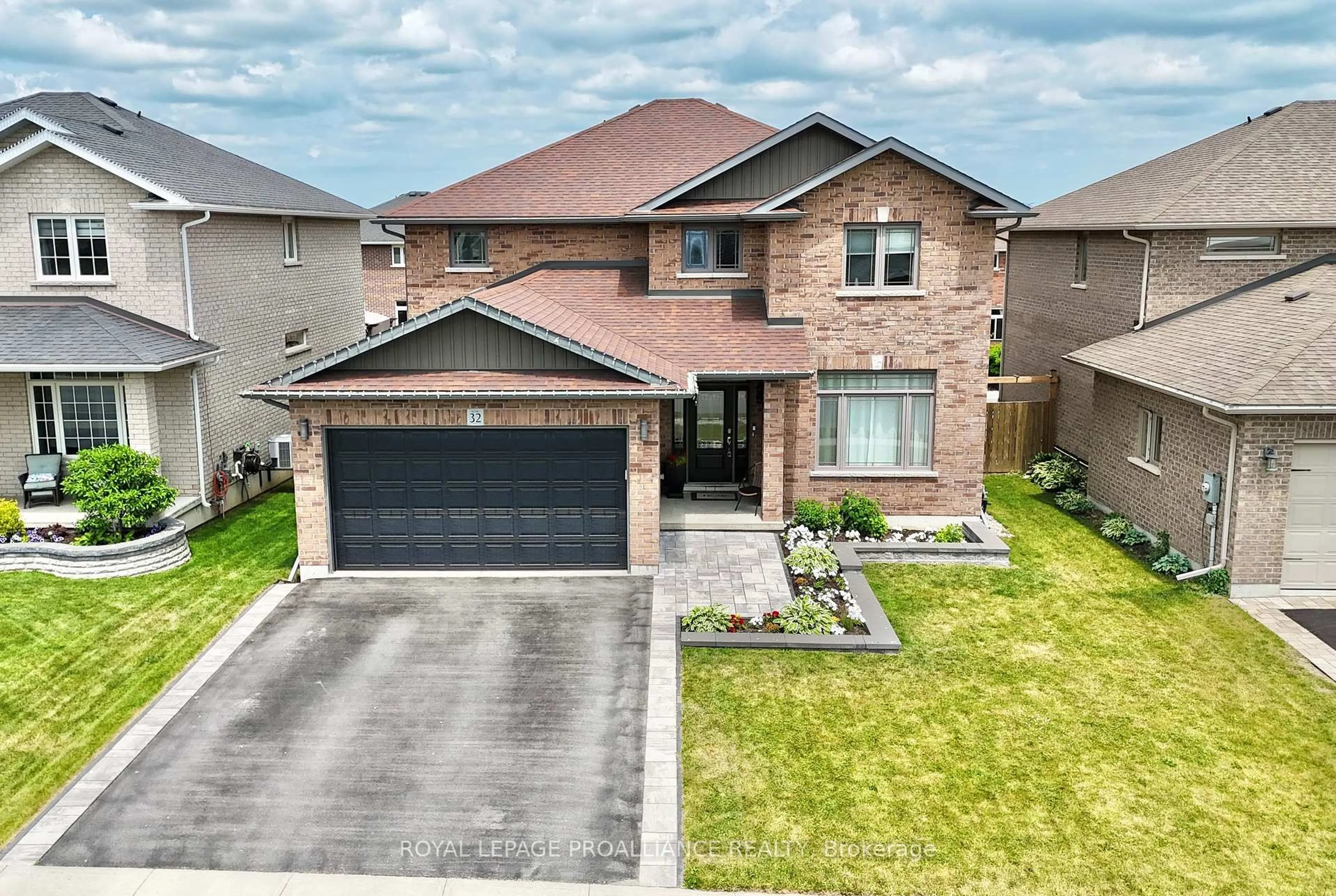 Home with brick exterior material, street for 32 Vertis Crt, Belleville Ontario K8N 0C9