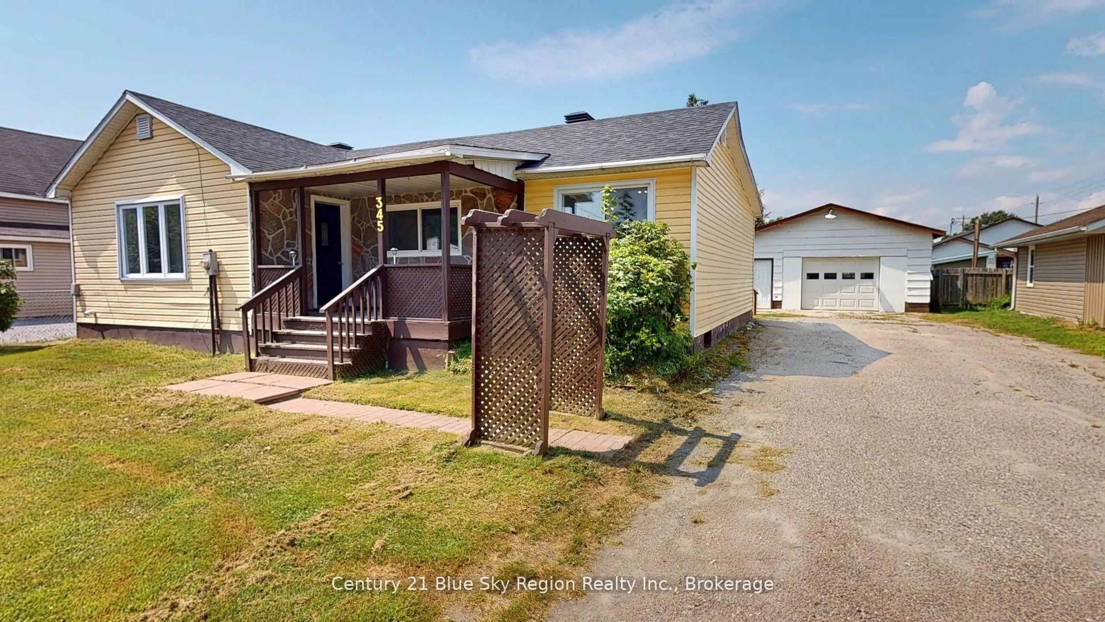 A pic from outside/outdoor area/front of a property/back of a property/a pic from drone, street for 345 Nipissing St, West Nipissing Ontario P2B 3E1