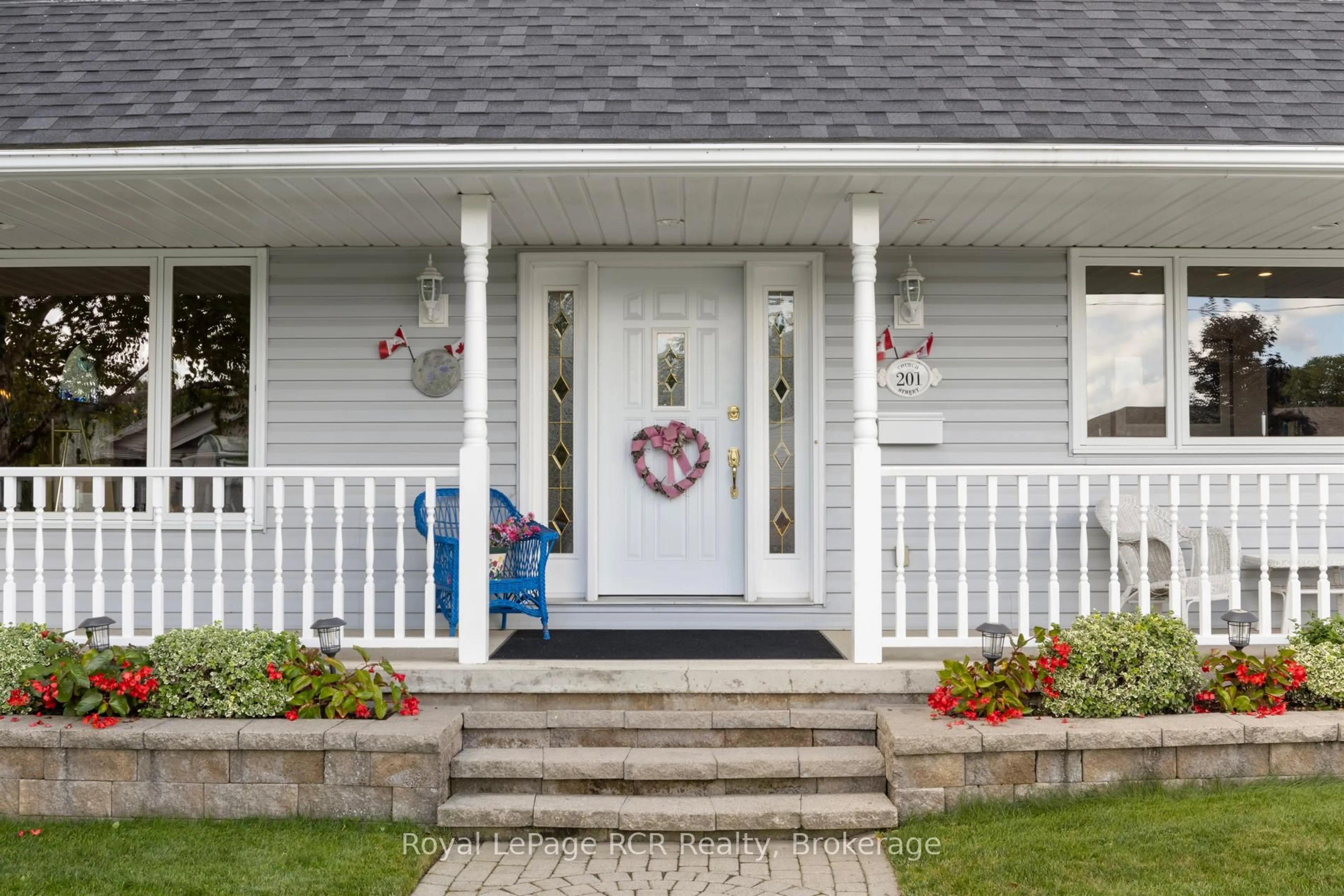 Home with vinyl exterior material, street for 201 Church St, Wellington North Ontario N0G 2L0