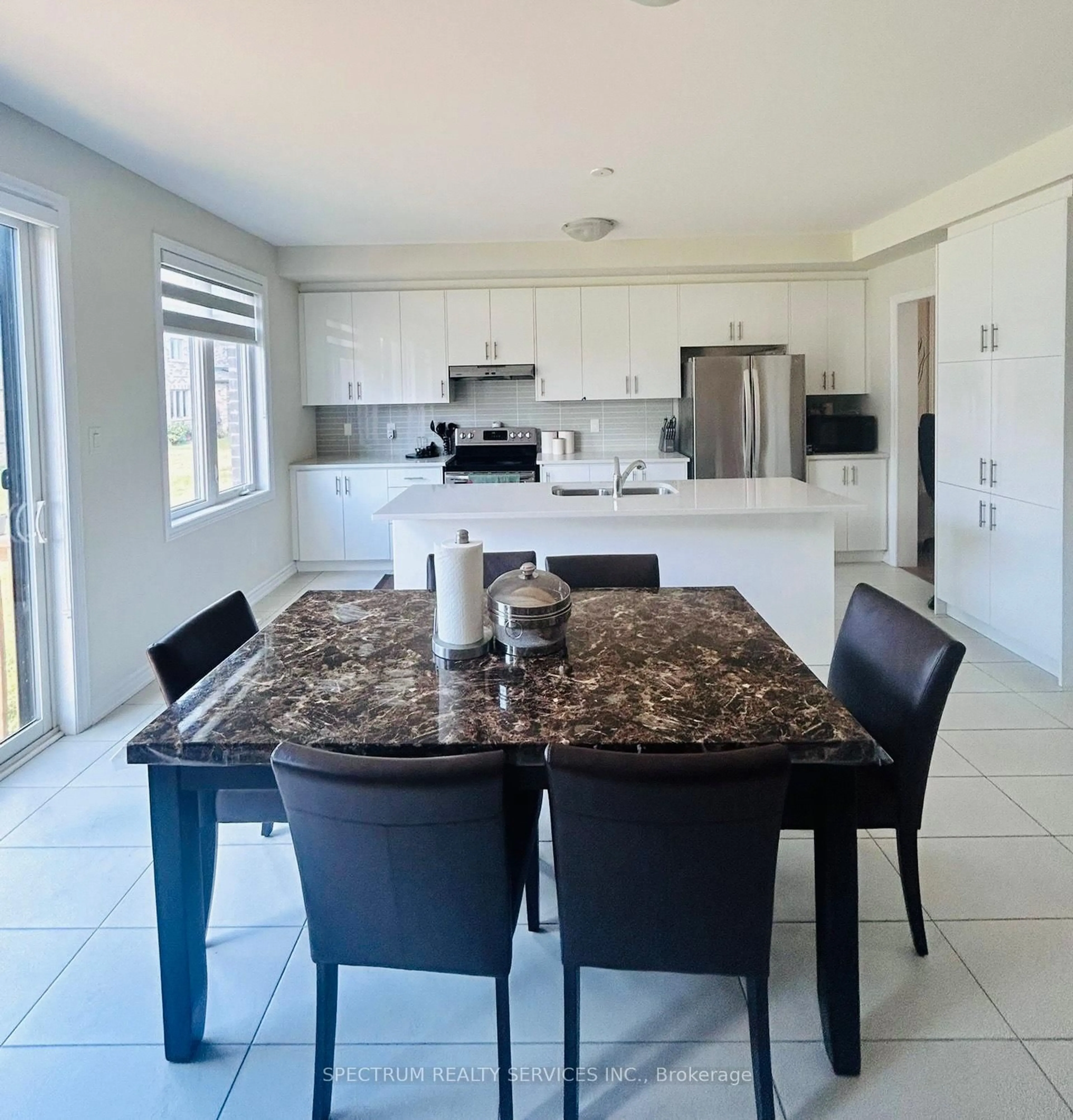 Open concept kitchen, ceramic/tile floor for 52 Granka St, Brantford Ontario N3T 0X5