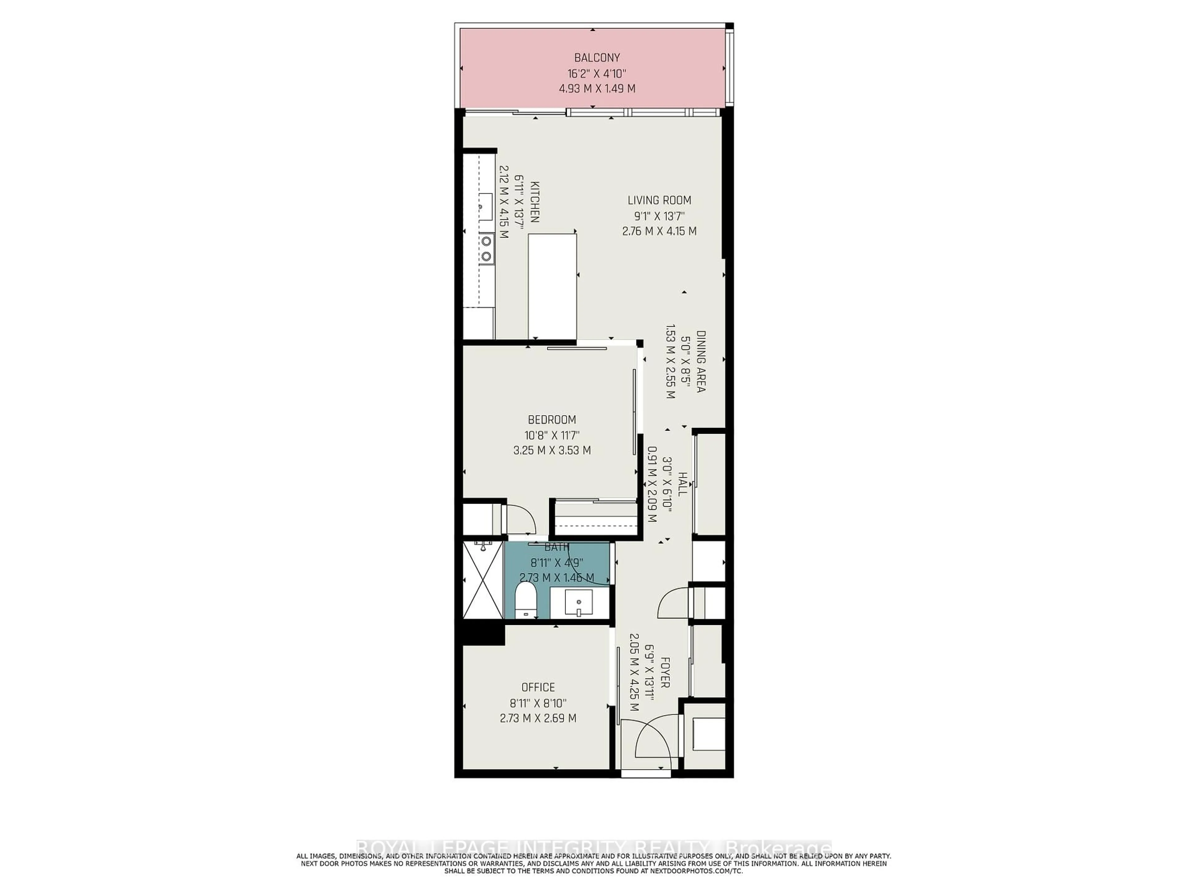 Floor plan for 98 Richmond Rd #304, Ottawa Ontario K1Z 0B2
