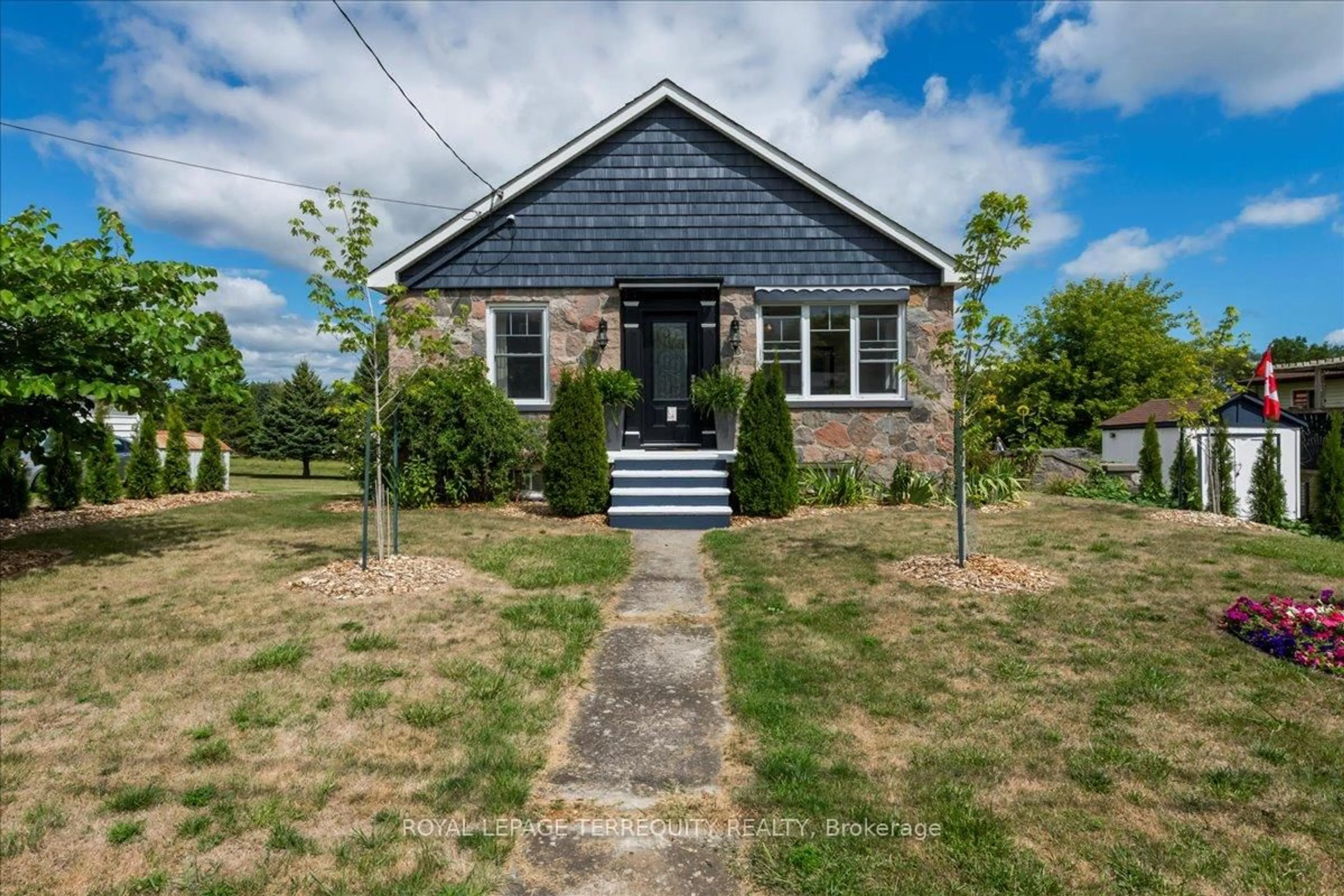 A pic from outside/outdoor area/front of a property/back of a property/a pic from drone, street for 26 Durham St, Cramahe Ontario K0K 1S0