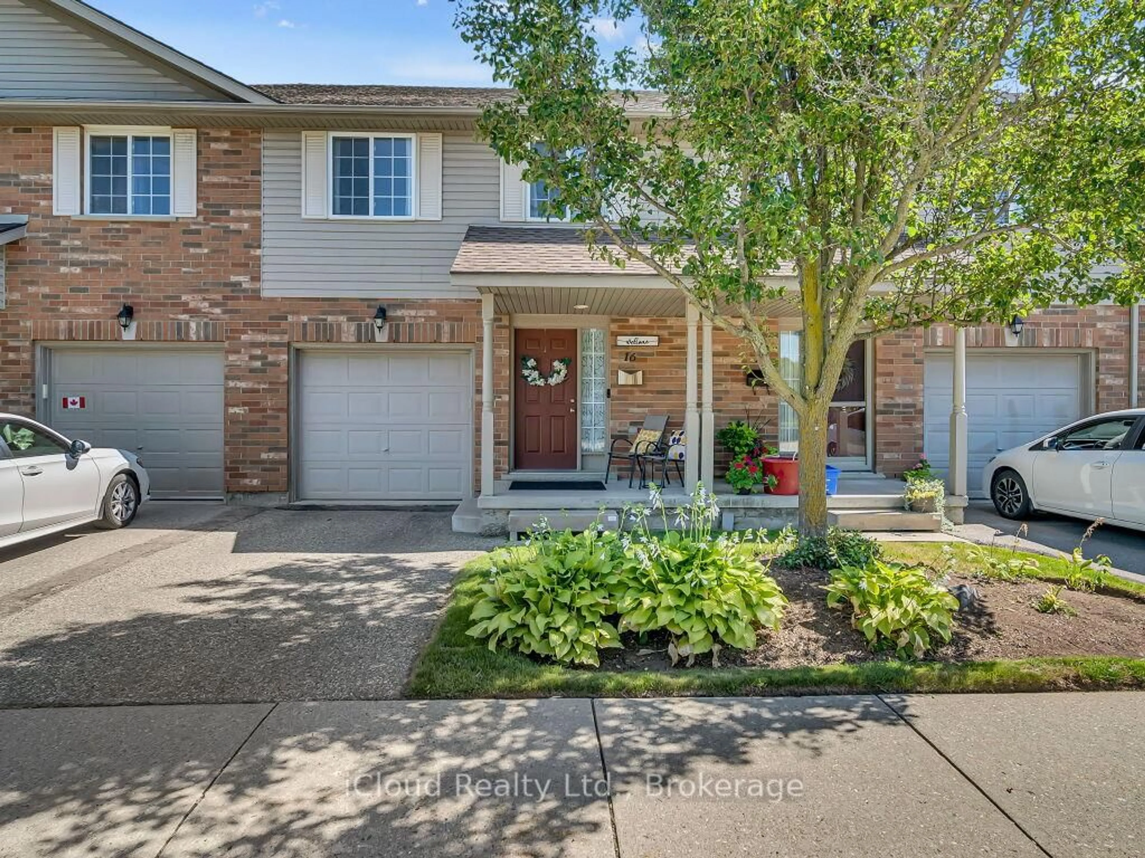 Home with brick exterior material, street for 15 Gregg Crt #16, Kitchener Ontario N2A 4H7