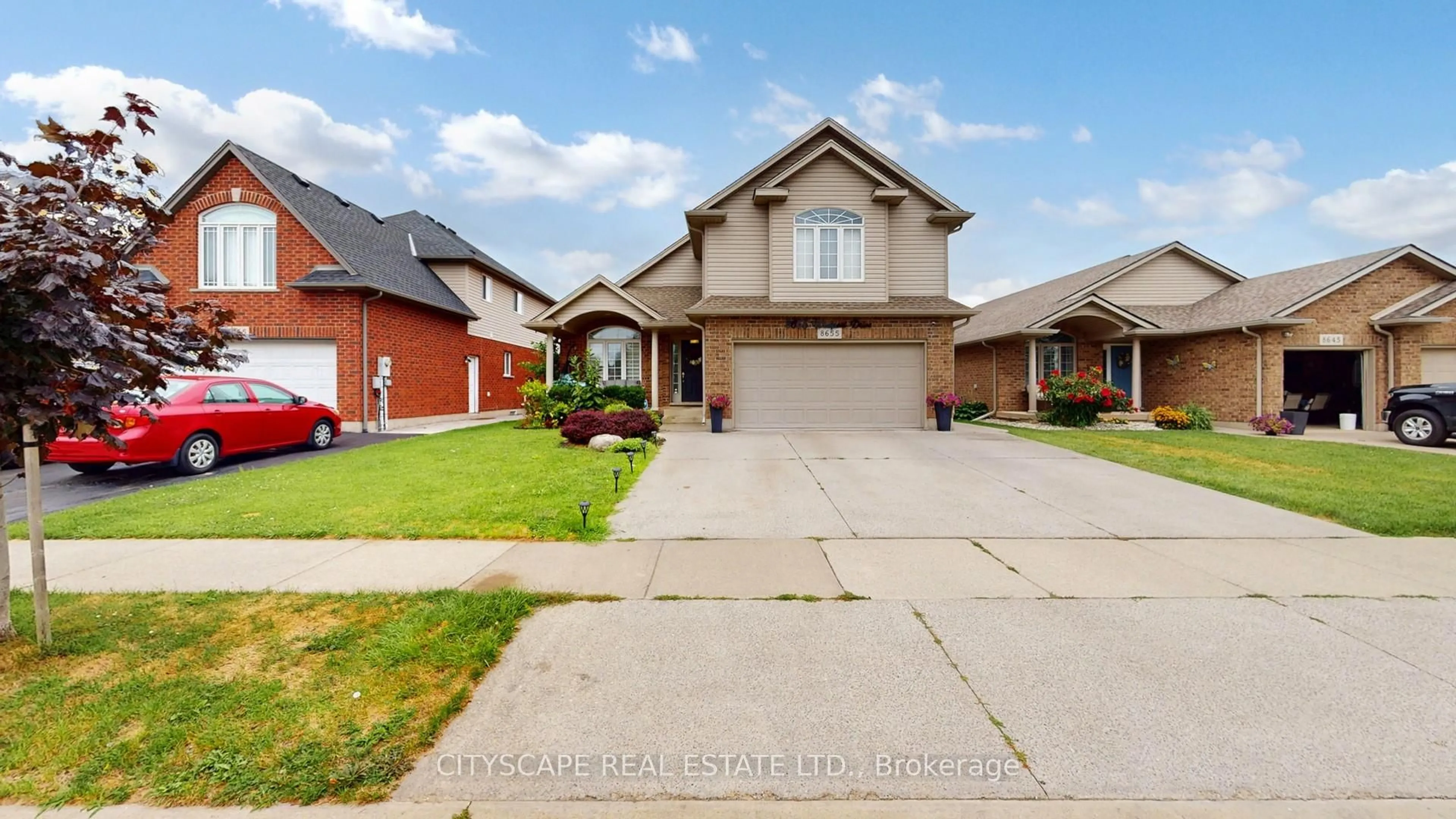 Home with brick exterior material, street for 8655 Westport Dr, Niagara Falls Ontario L2H 0A3