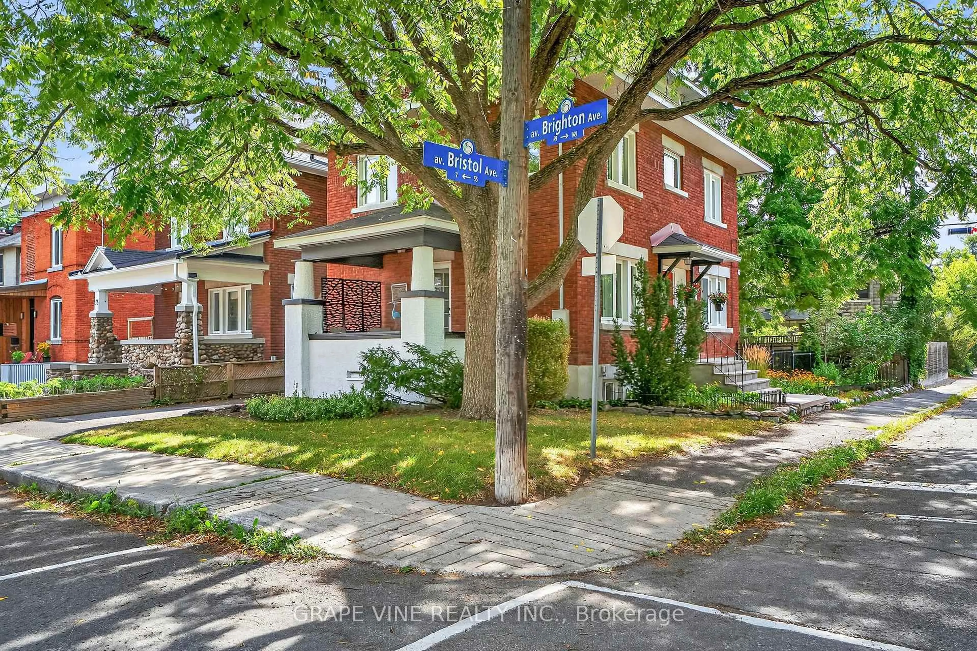 Home with brick exterior material, street for 65 Bristol Ave, Ottawa Ontario K1S 1P8