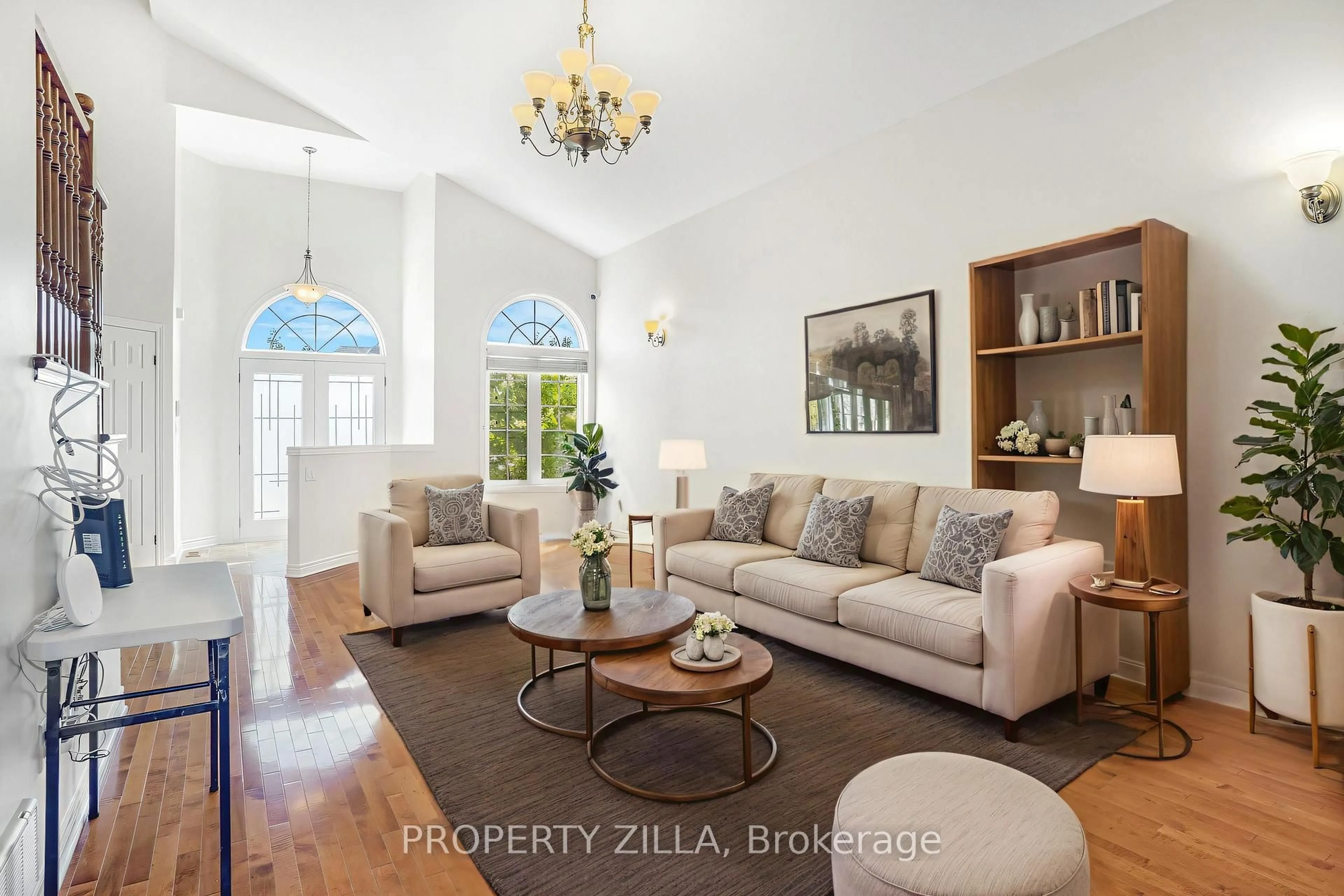 Living room with furniture, ceramic/tile floor for 7167 St Michael Ave, Niagara Falls Ontario L2H 3N5