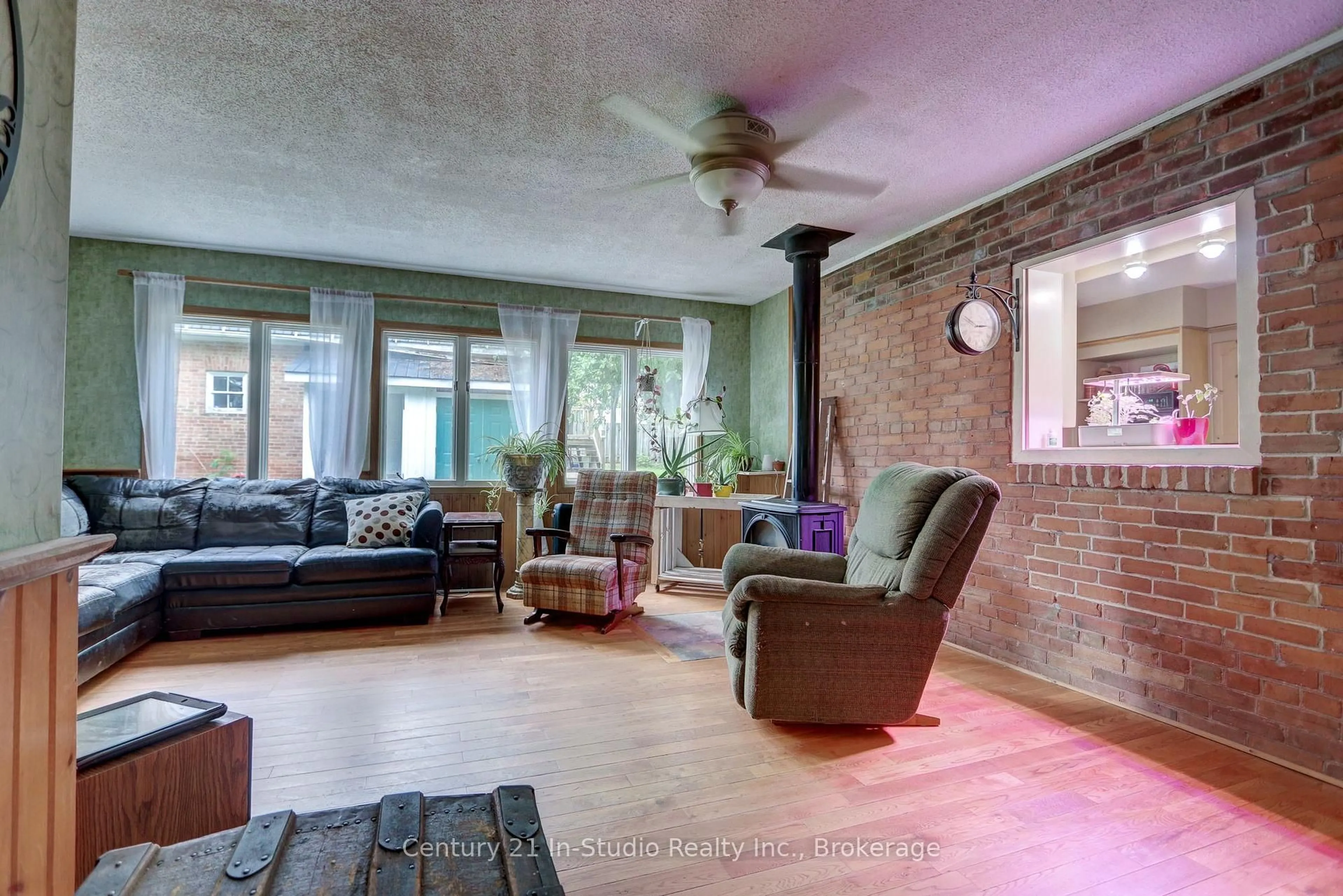 Living room with furniture, cement floor for 45 Mark St, Grey Highlands Ontario N0C 1H0