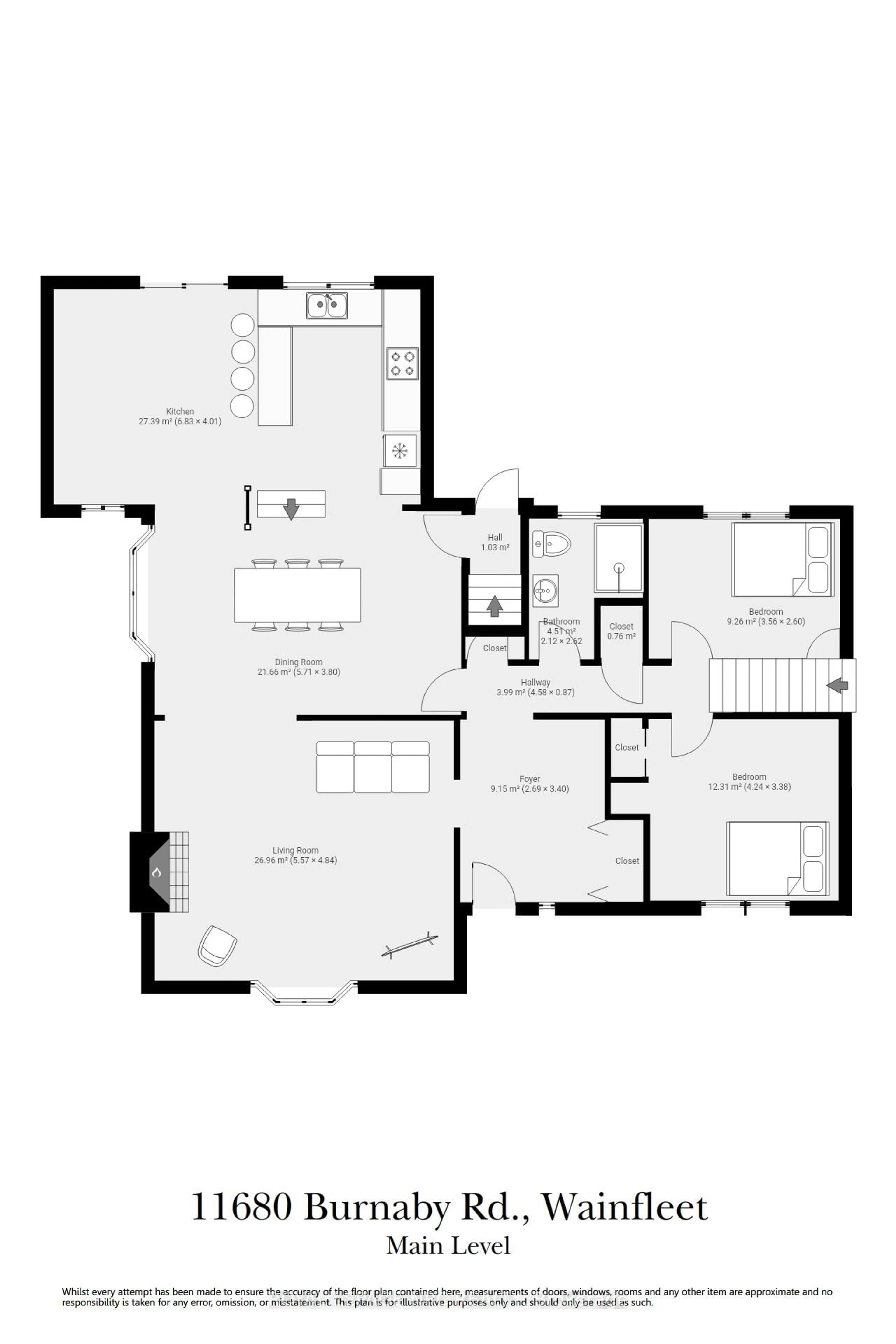 Floor plan for 11680 Burnaby Rd, Wainfleet Ontario L0S 1V0