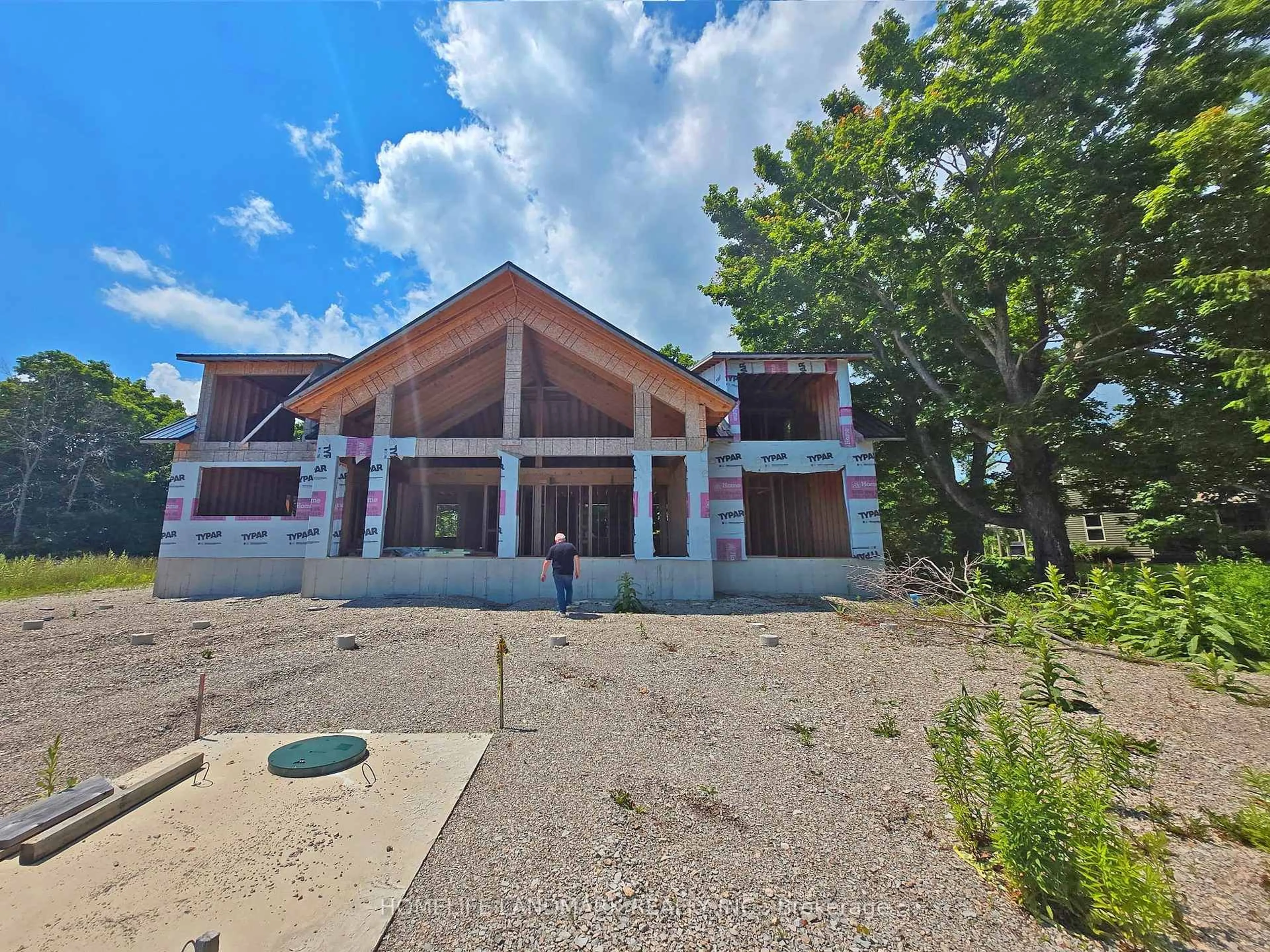 A pic from outside/outdoor area/front of a property/back of a property/a pic from drone, building for 243 Isthmus Bay Rd, Northern Bruce Peninsula Ontario N0H 1W0