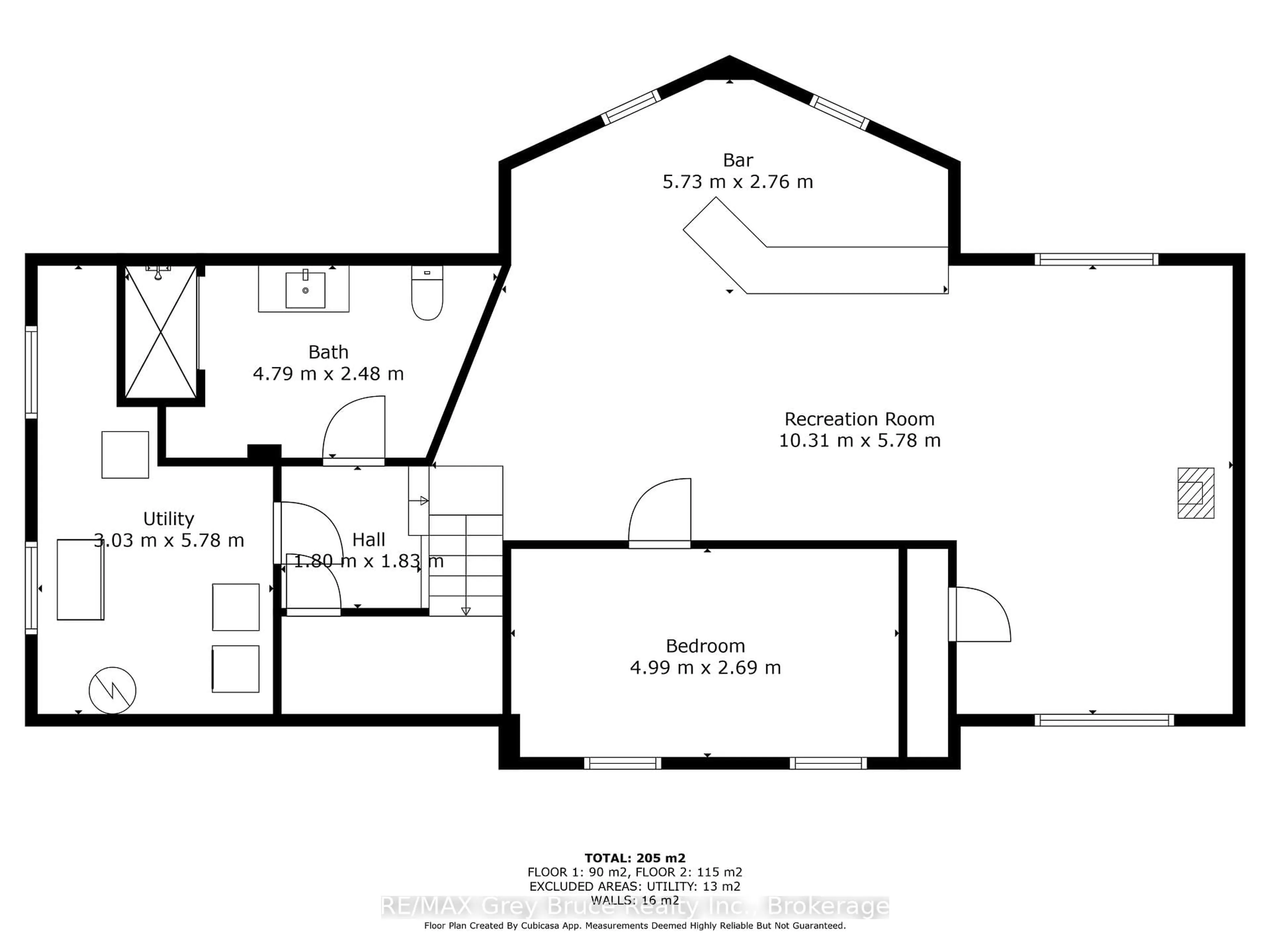 Floor plan for 201 DIVISION St, Georgian Bluffs Ontario N0H 2K0