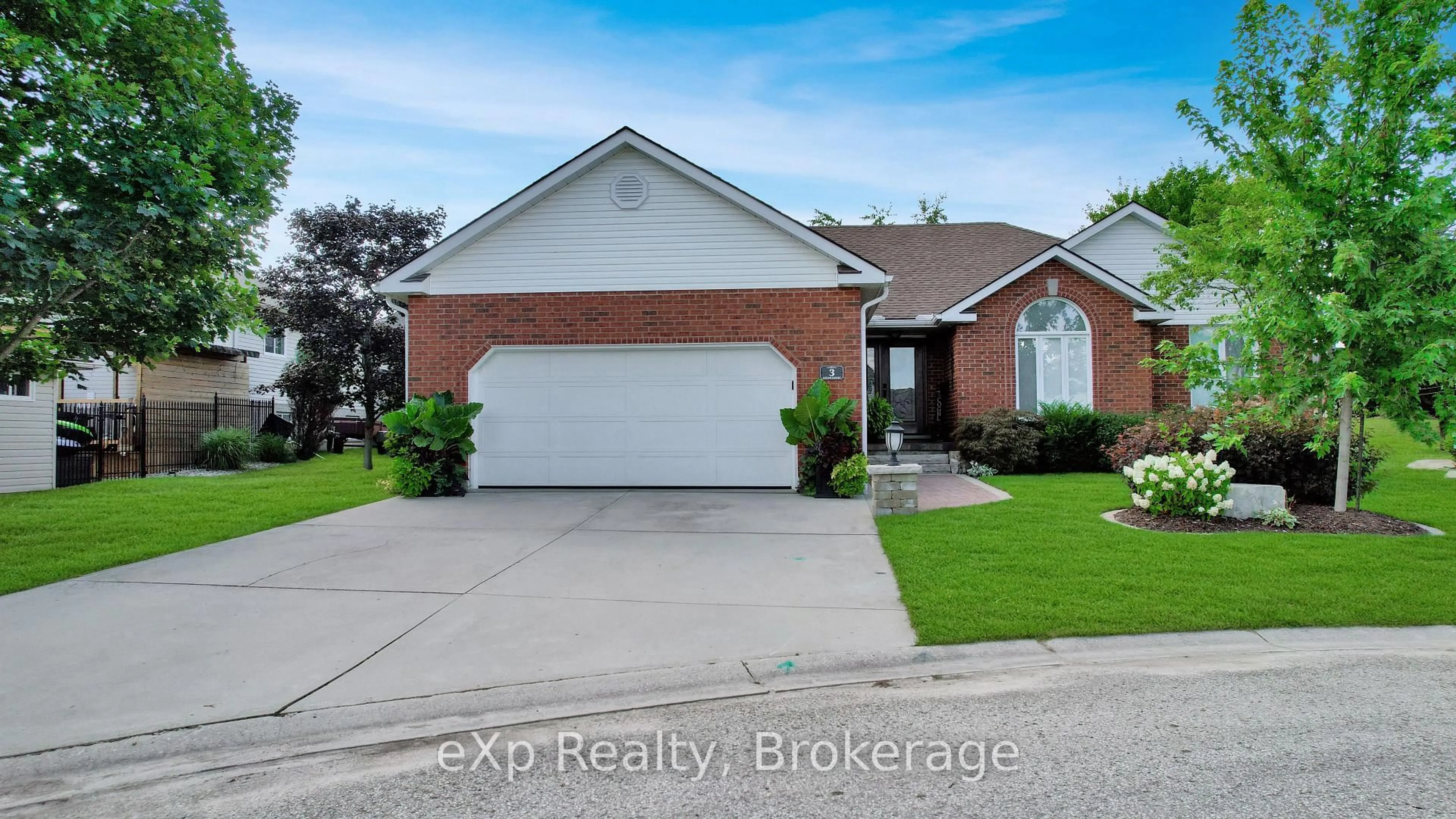 Home with brick exterior material, street for 3 Cedar Crt, Brockton Ontario N0G 2V0
