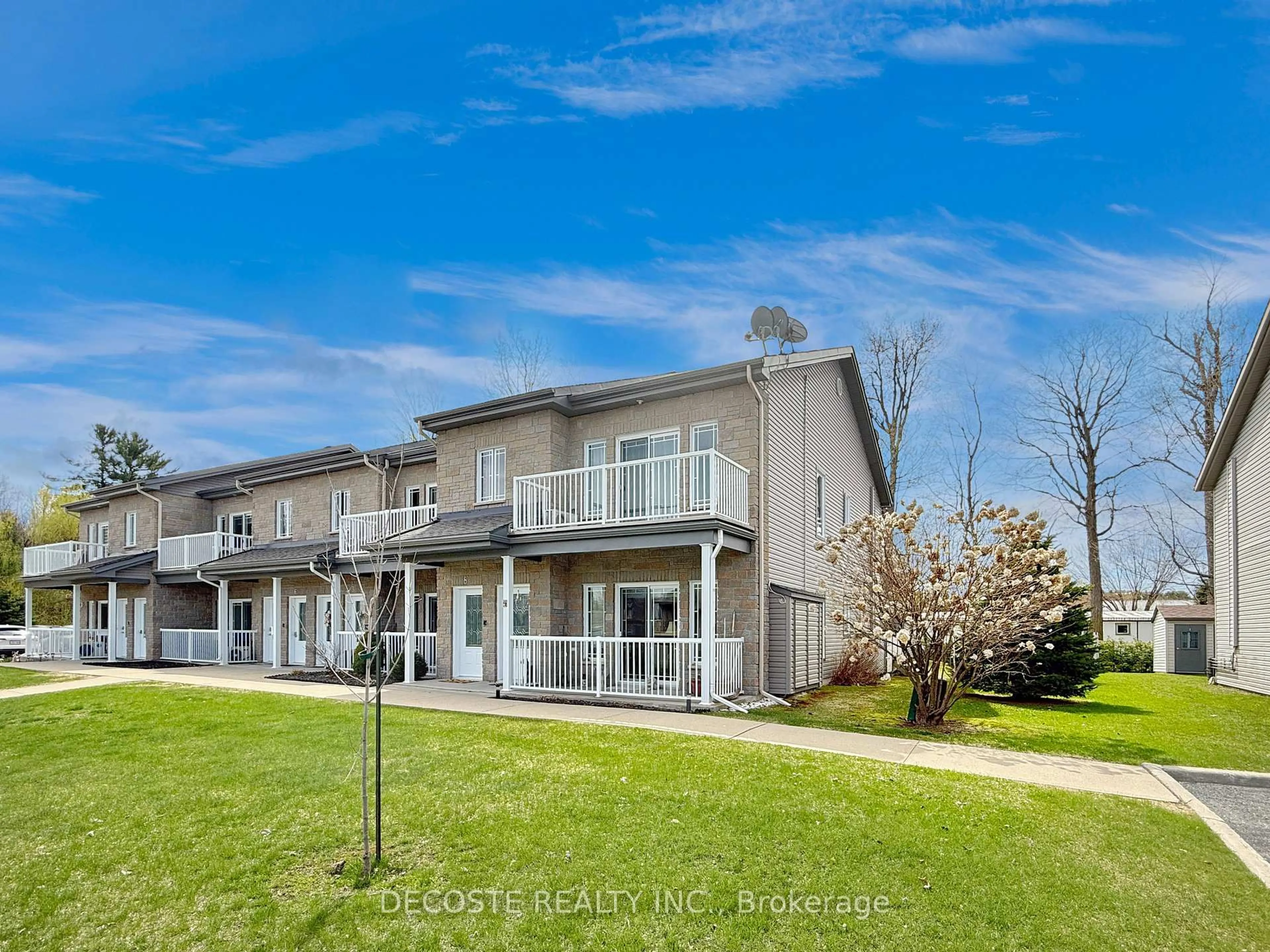 A pic from outside/outdoor area/front of a property/back of a property/a pic from drone, water/lake/river/ocean view for 28 Valain St #8, Alfred and Plantagenet Ontario K0B 1A0