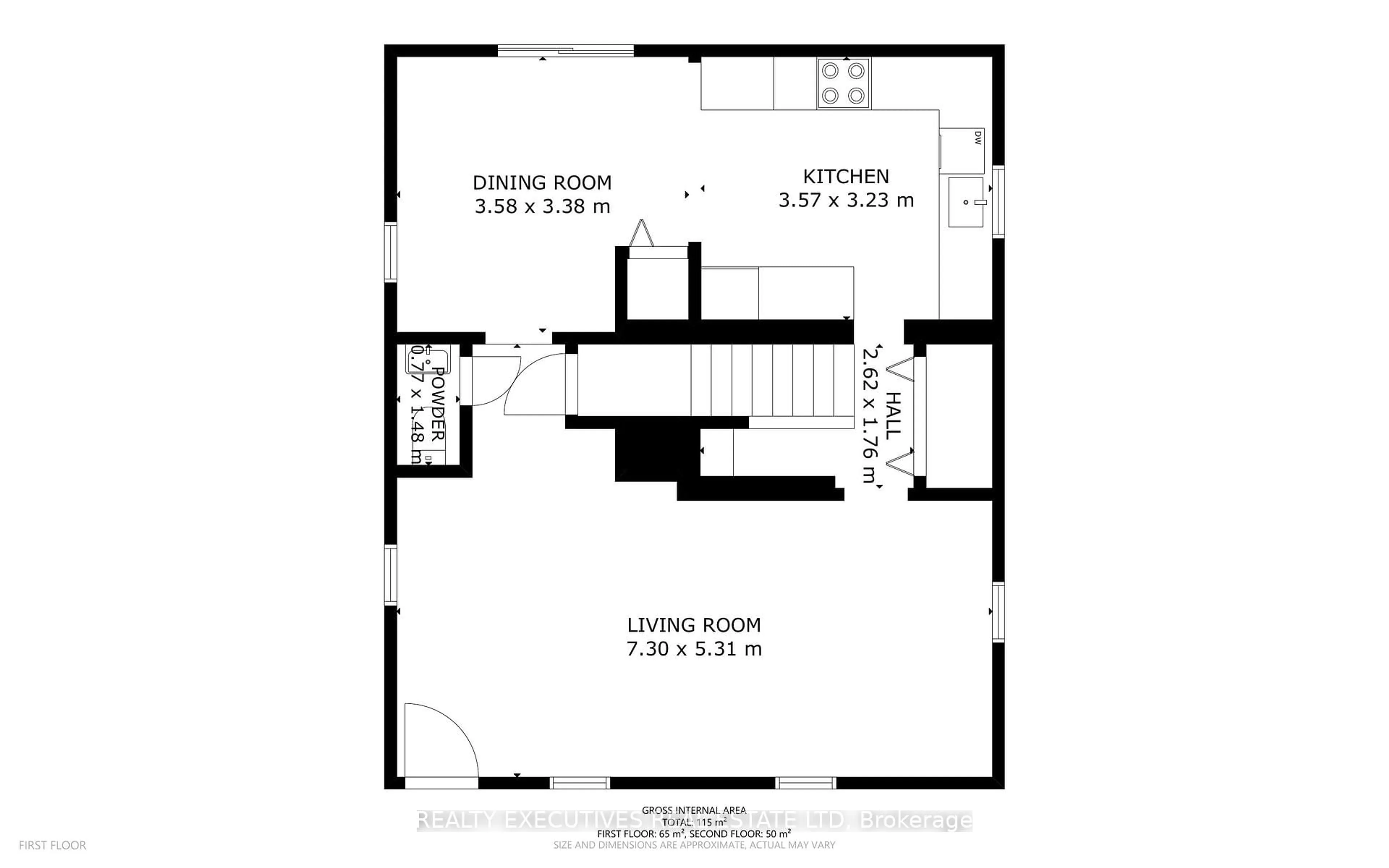 Floor plan for 89 Churchill St, Kingston Ontario K7M 2L1