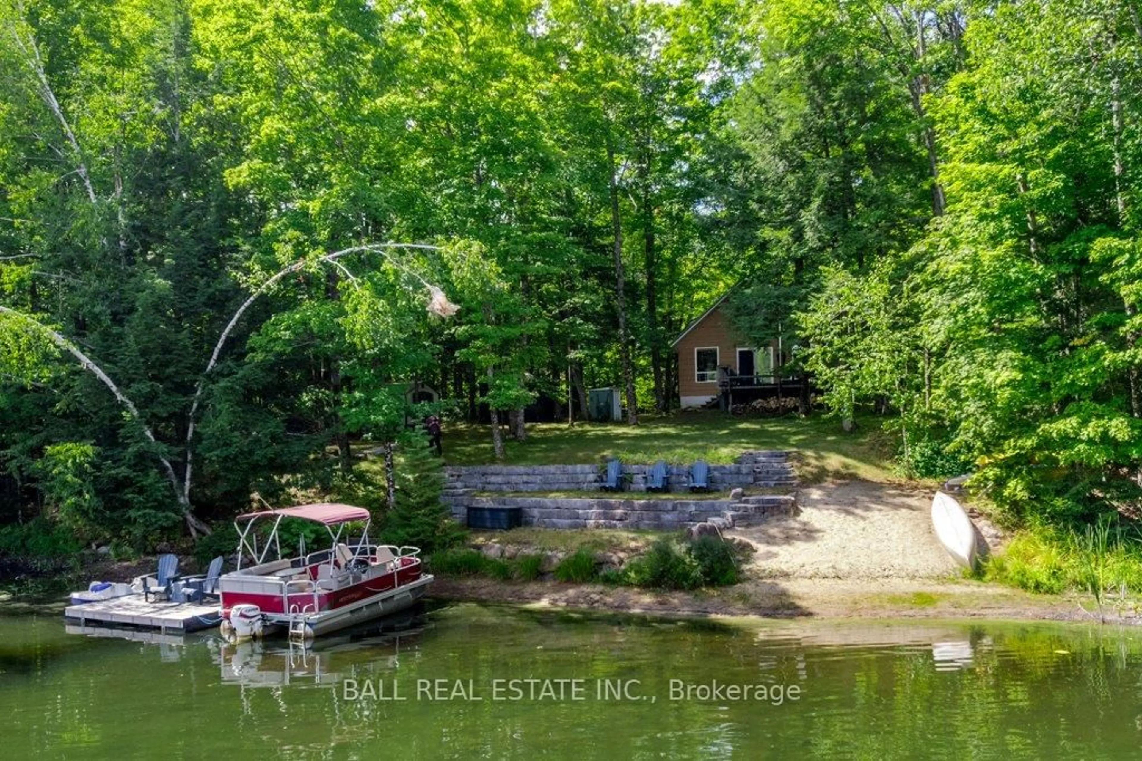 A pic from outside/outdoor area/front of a property/back of a property/a pic from drone, water/lake/river/ocean view for 226 FR 294, Trent Lakes Ontario K0L 1J0