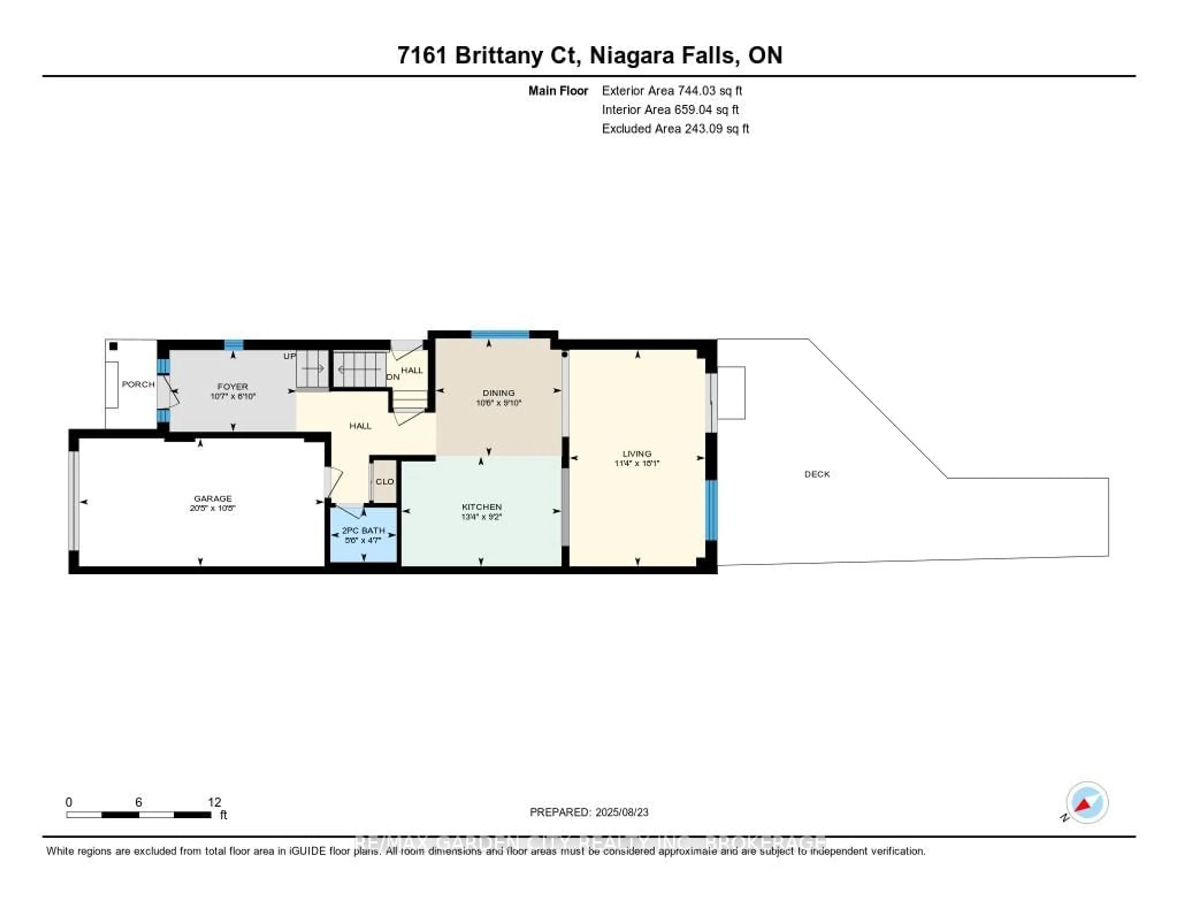 Floor plan for 7161 Brittany Crt, Niagara Falls Ontario L2H 3N5
