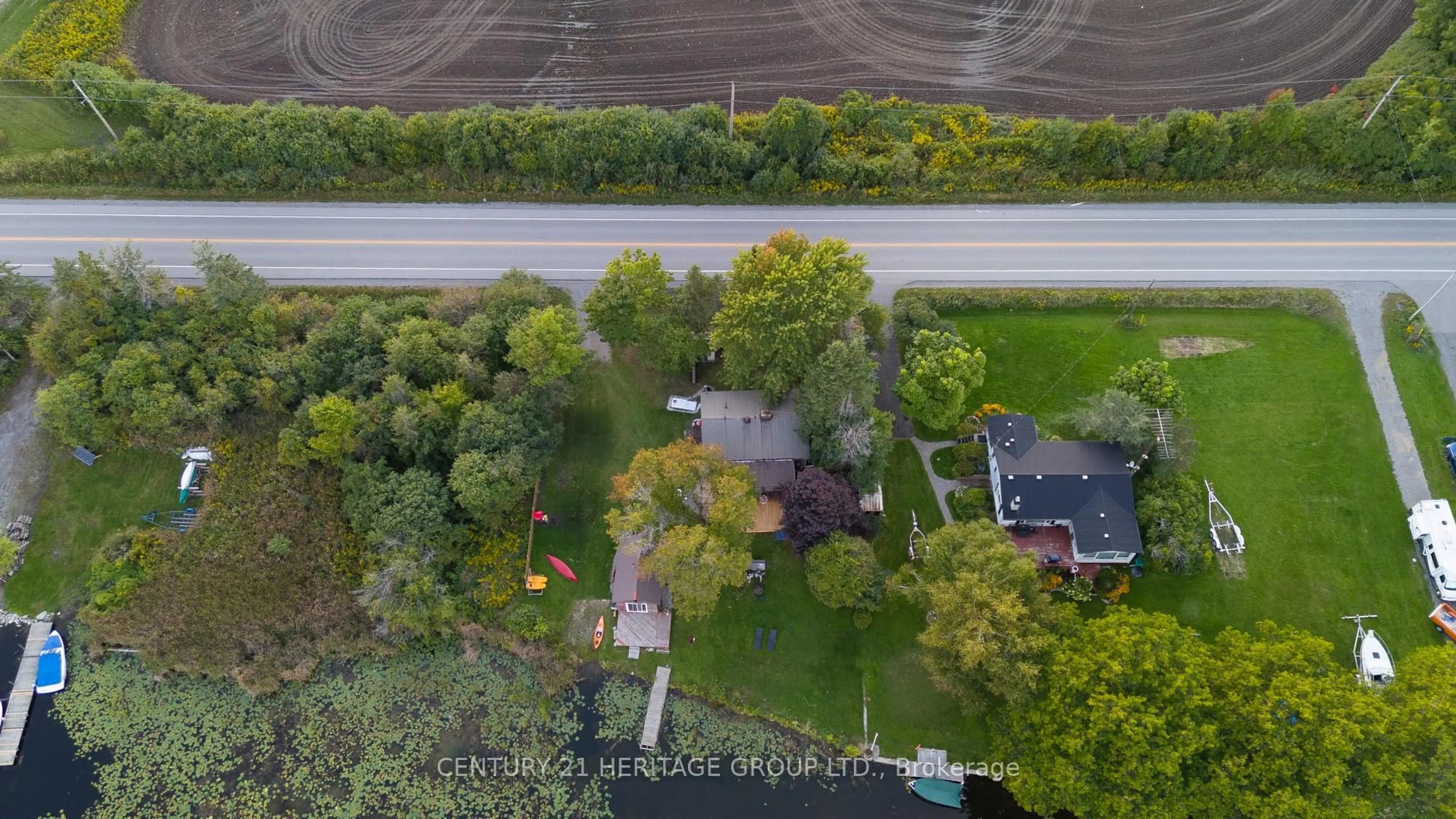 A pic from outside/outdoor area/front of a property/back of a property/a pic from drone, street for 1980 Pigeon Lake Rd, Kawartha Lakes Ontario K9V 4R5