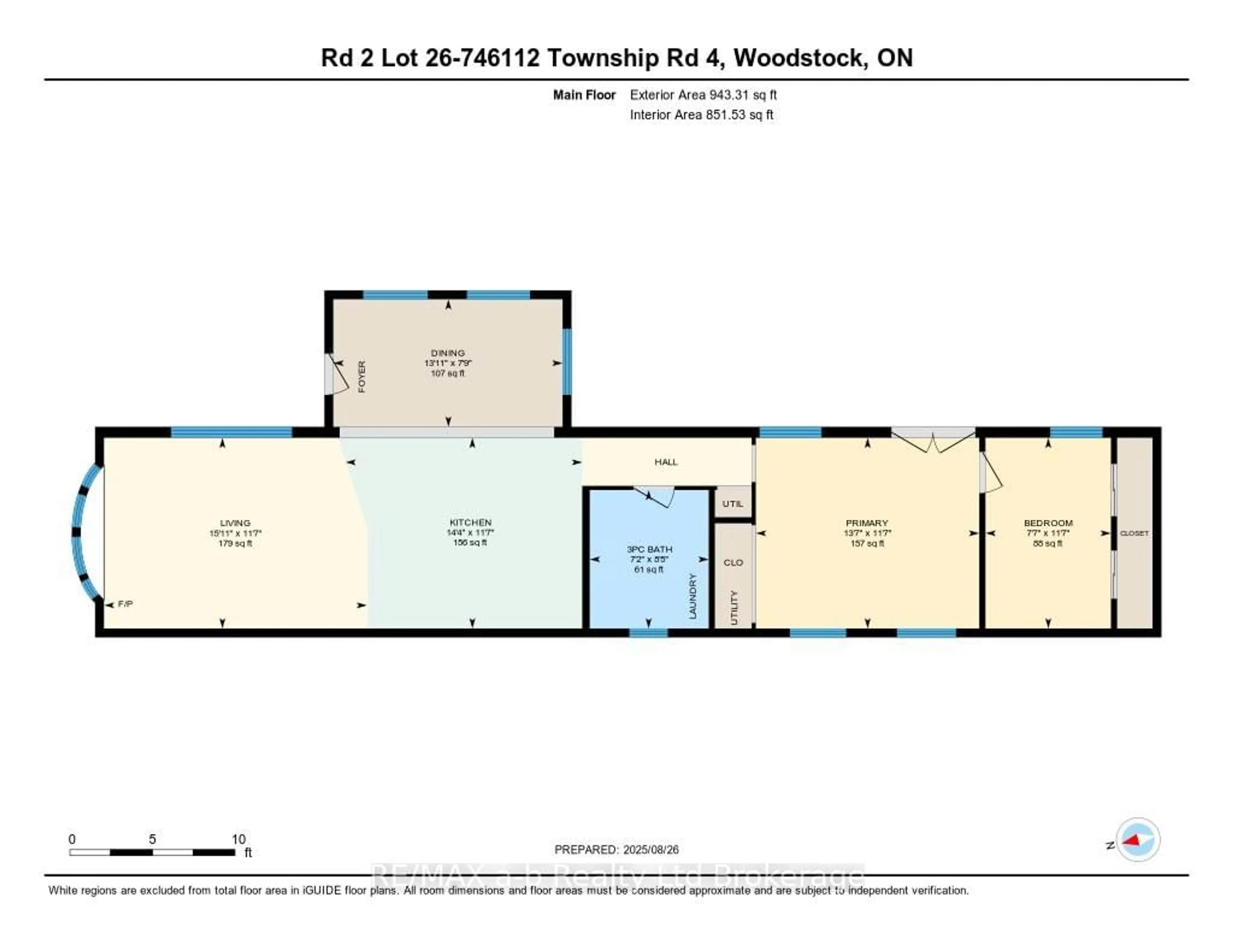 Floor plan for 746112 Township 4 Rd #26, Blandford-Blenheim Ontario N4S 7V9