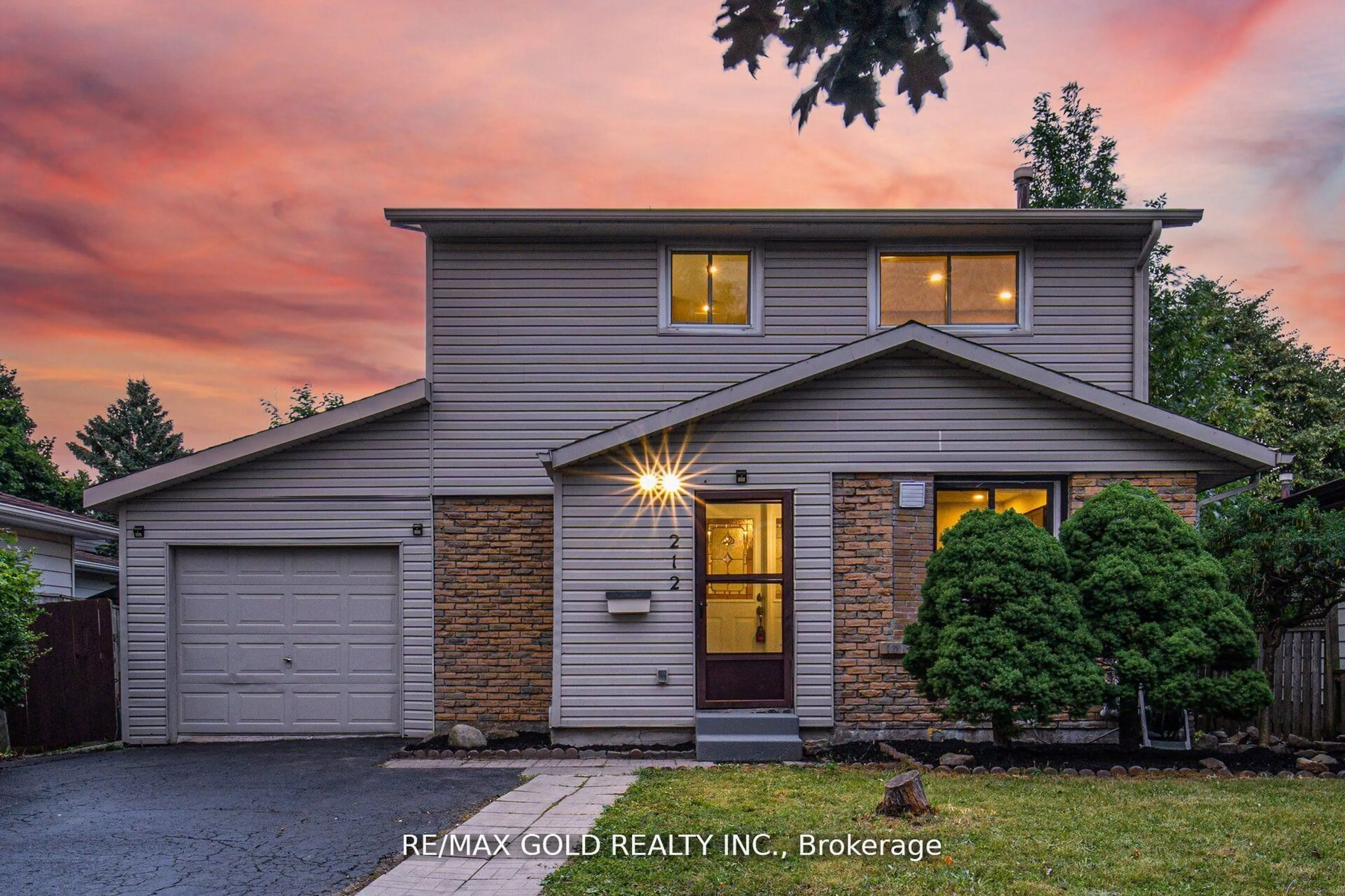 Home with brick exterior material, street for 212 Cedarwoods Cres, Kitchener Ontario N2C 2J8