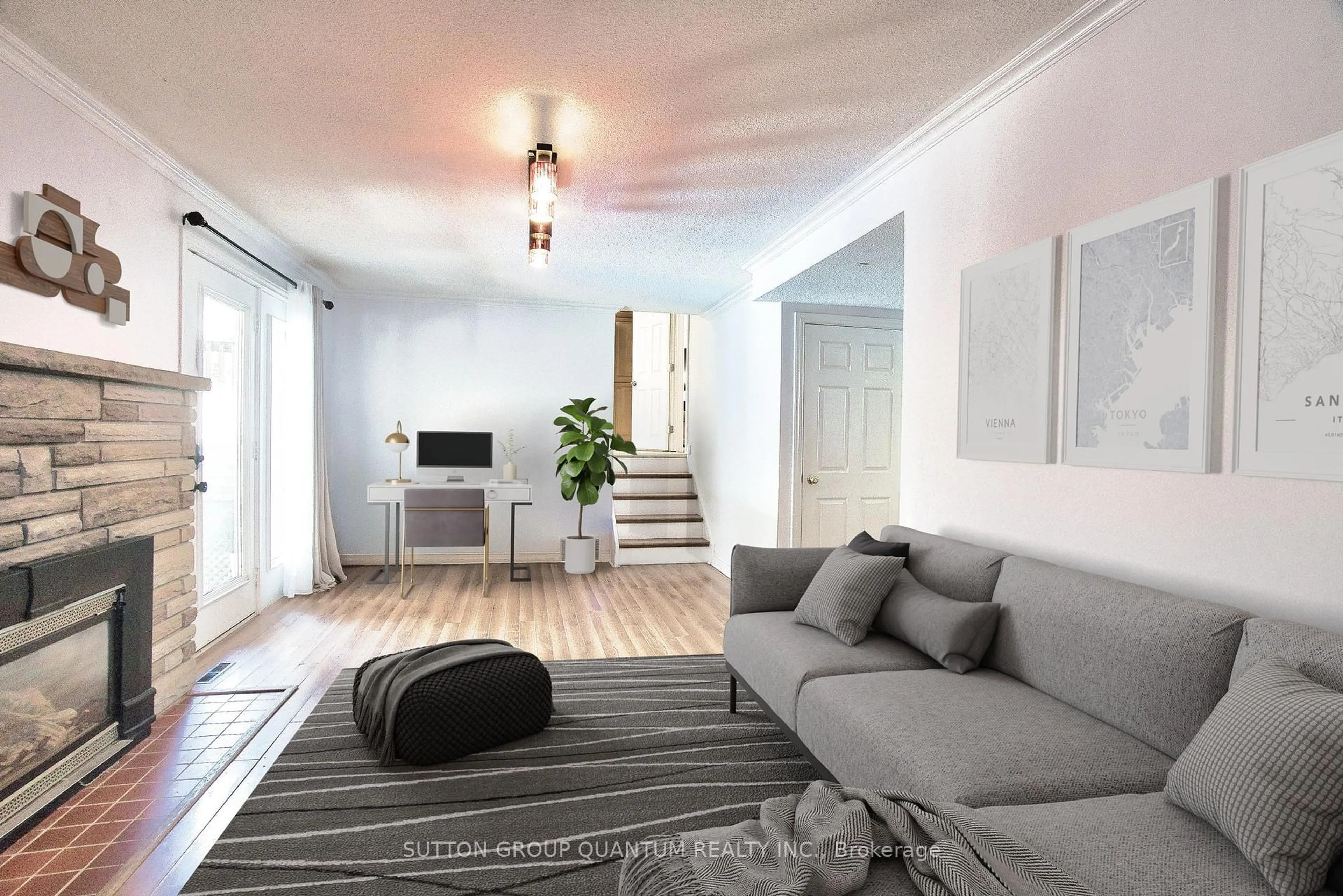 Living room with furniture, unknown for 3 Colonial Crt, St. Catharines Ontario L2N 2R2